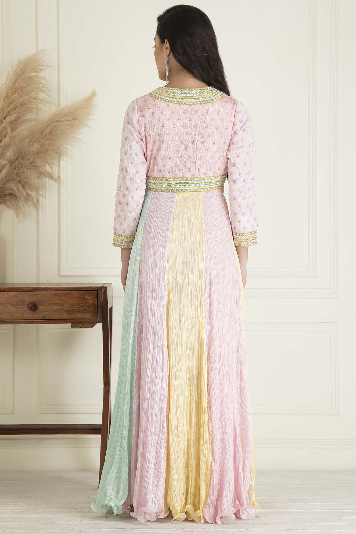 Multicolor Sequin Anarkali Set