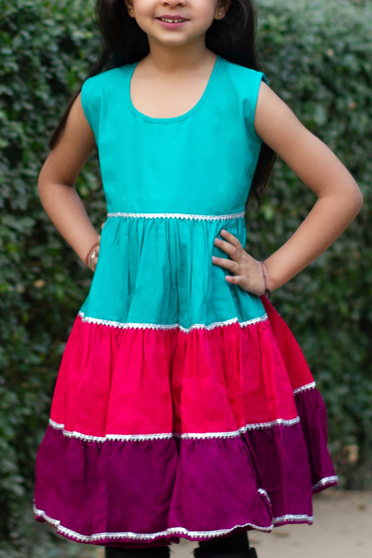 Multicolor Twirly Dress