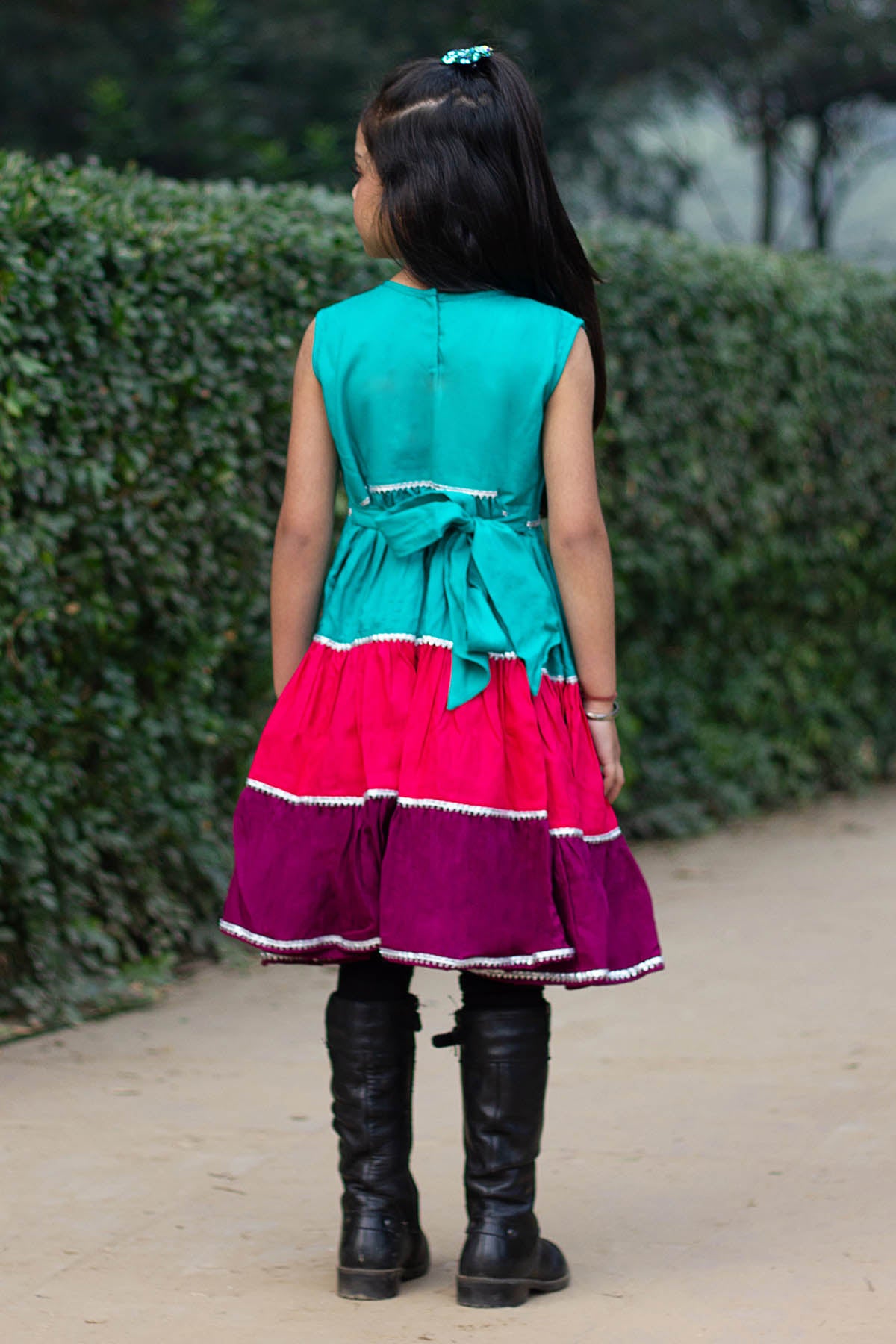 Multicolor Twirly Dress