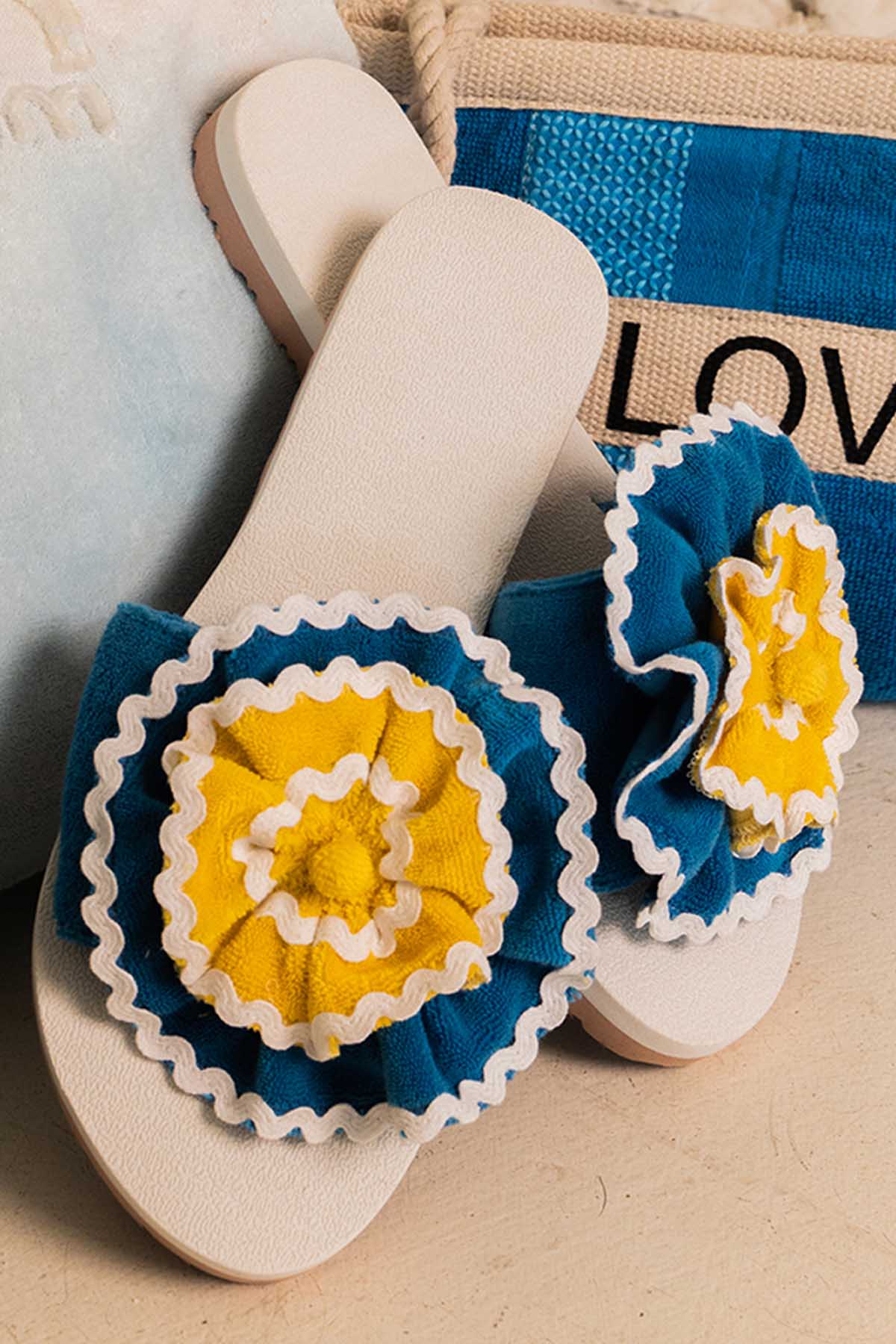 Multicolor 100% Cotton Slippers