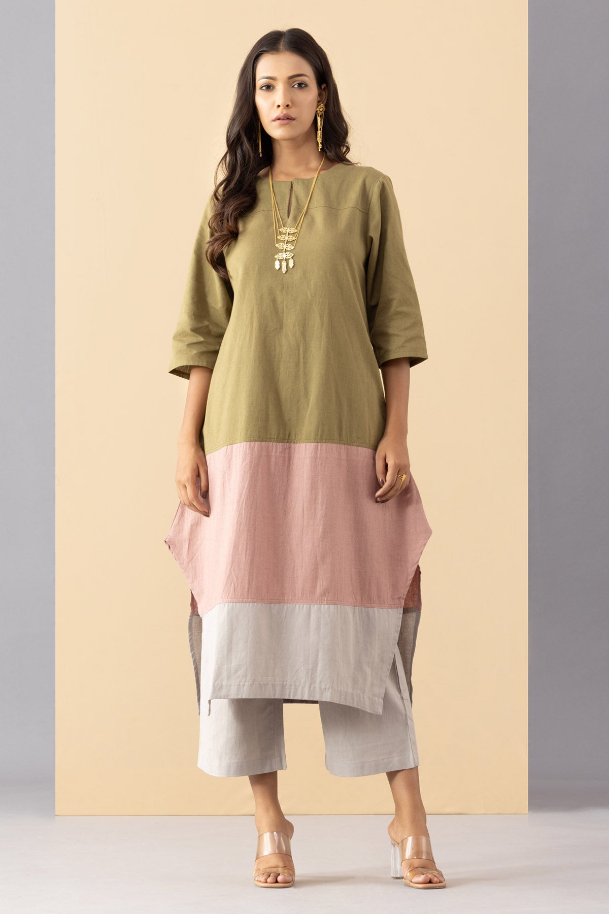 Buy Markkah Studio Multicolor A-Line Tunic & Pants for Women Online at ScrollnShops