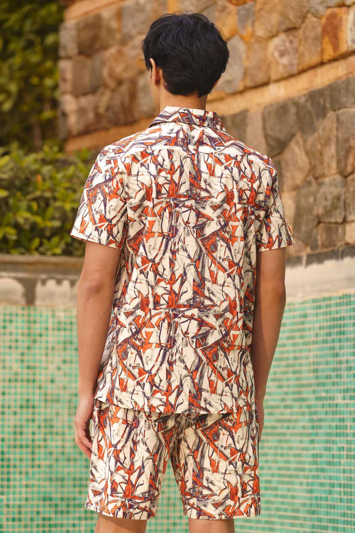 Multicolor Abstract Print Shirt