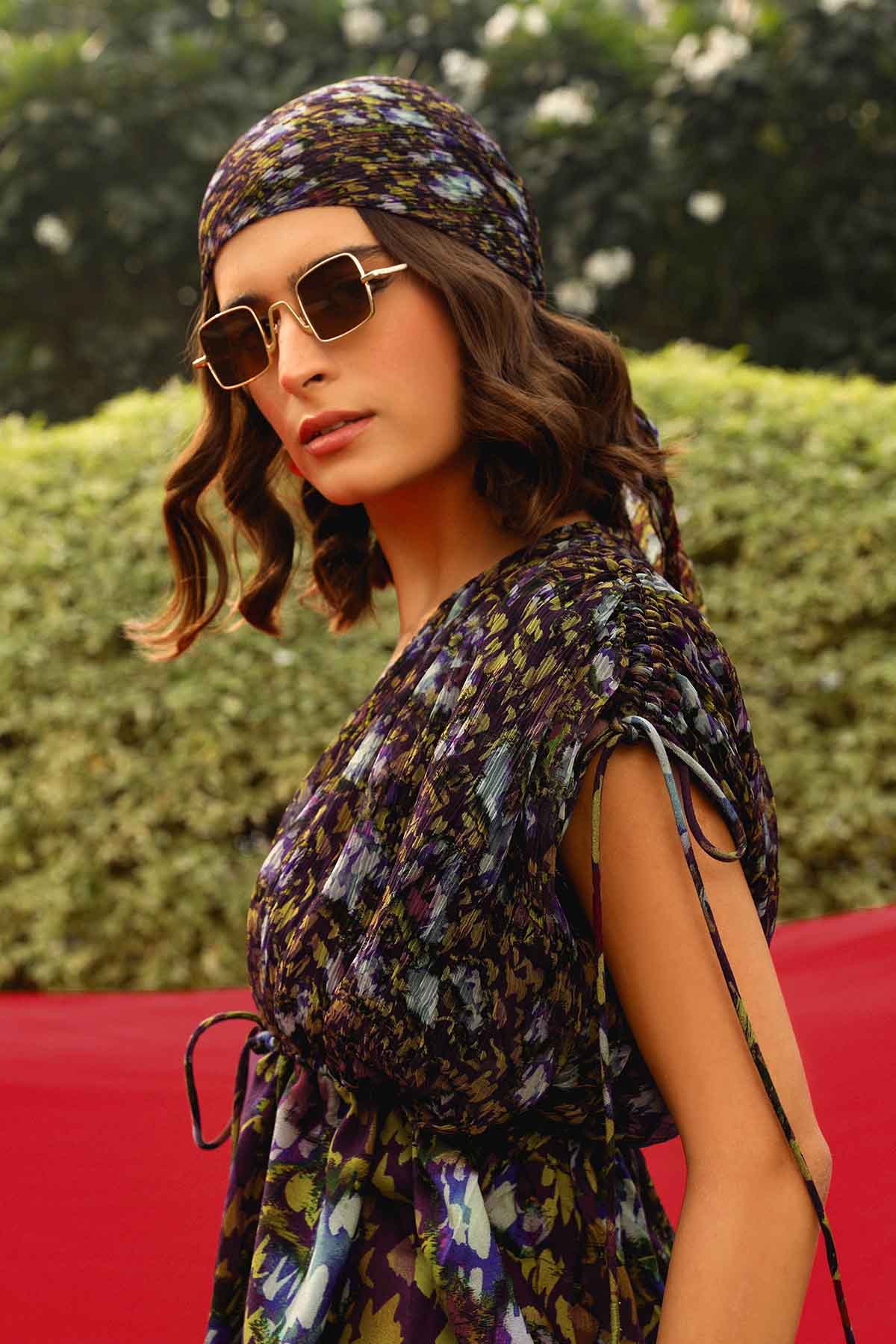 Multicolor Abstract Print Top