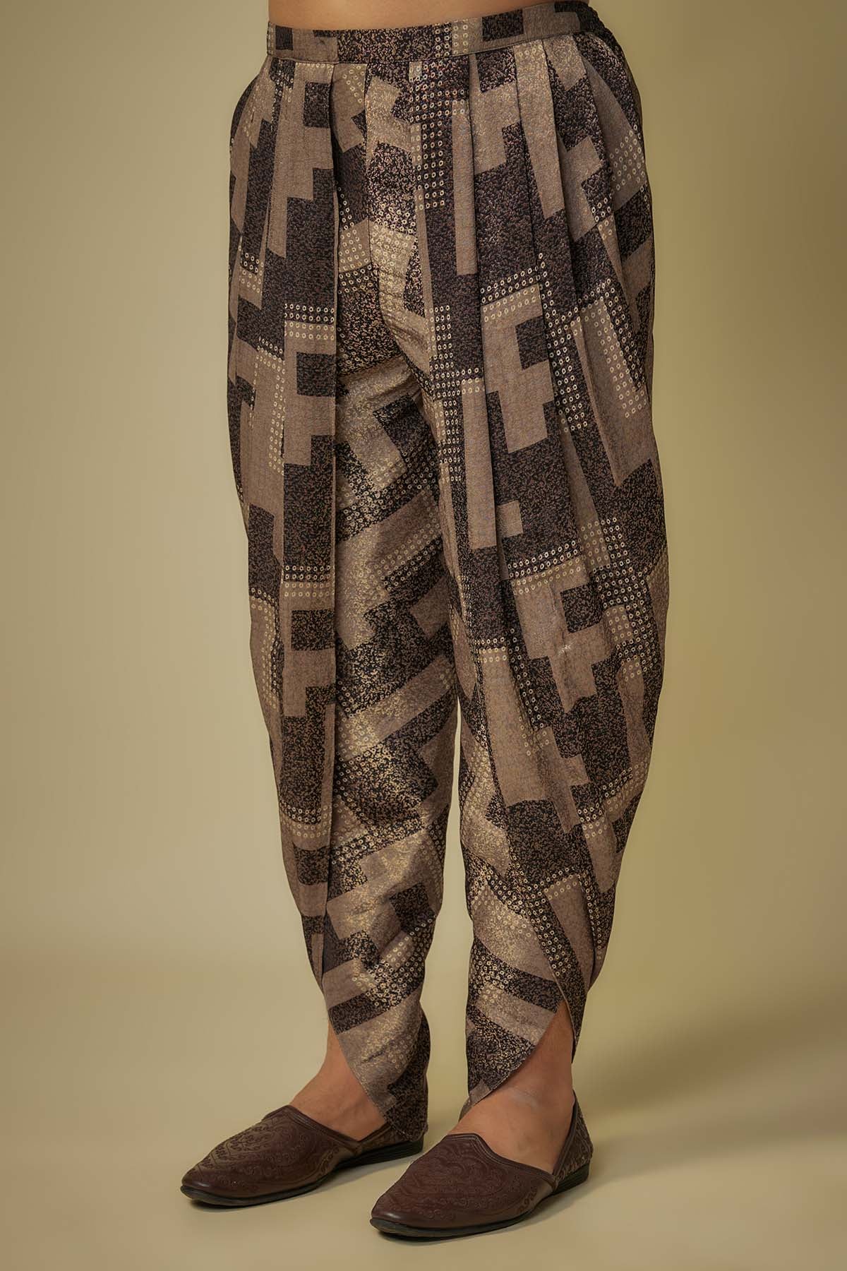 Multicolor Angrakha Kurta Set