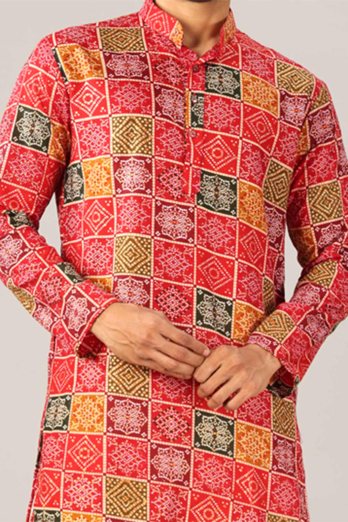 Multicolor Bandhani Print Kurta