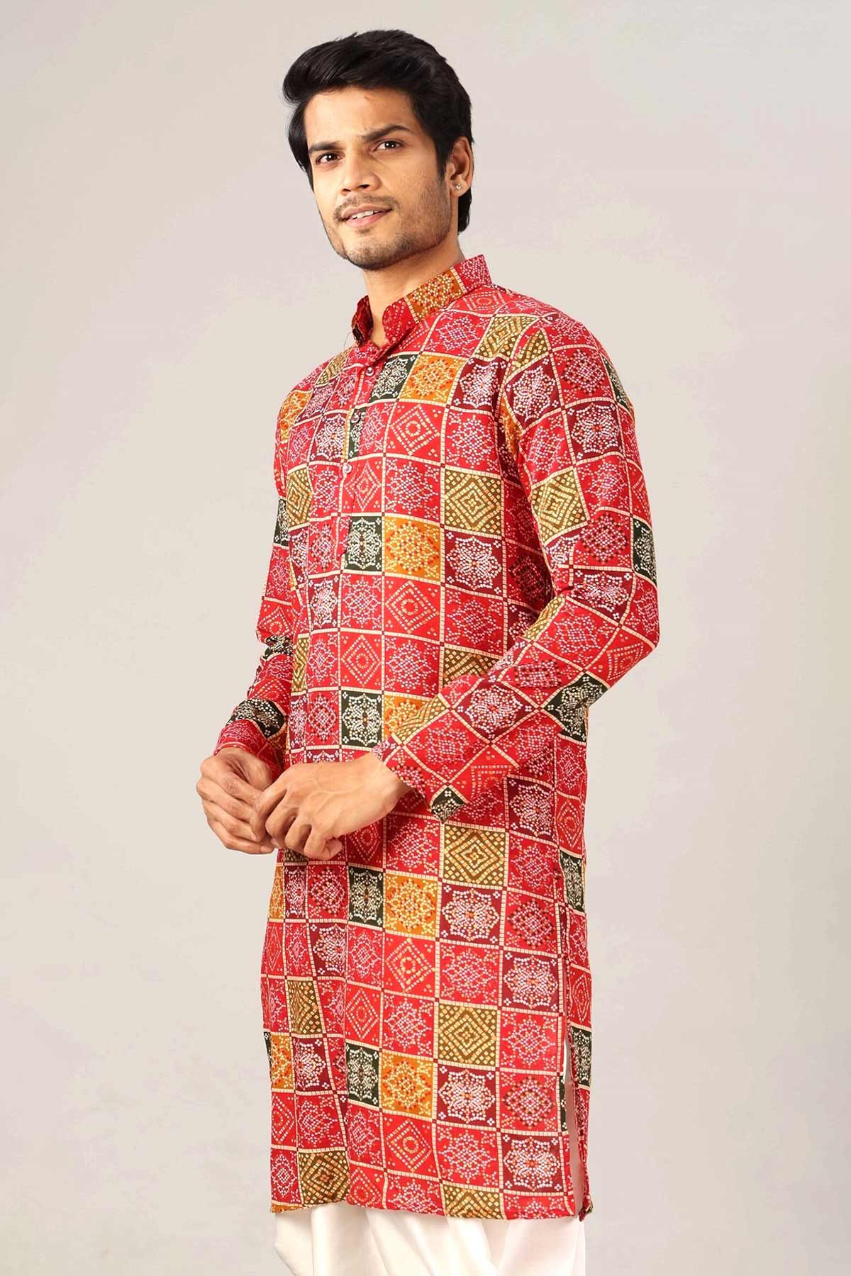 Multicolor Bandhani Print Kurta