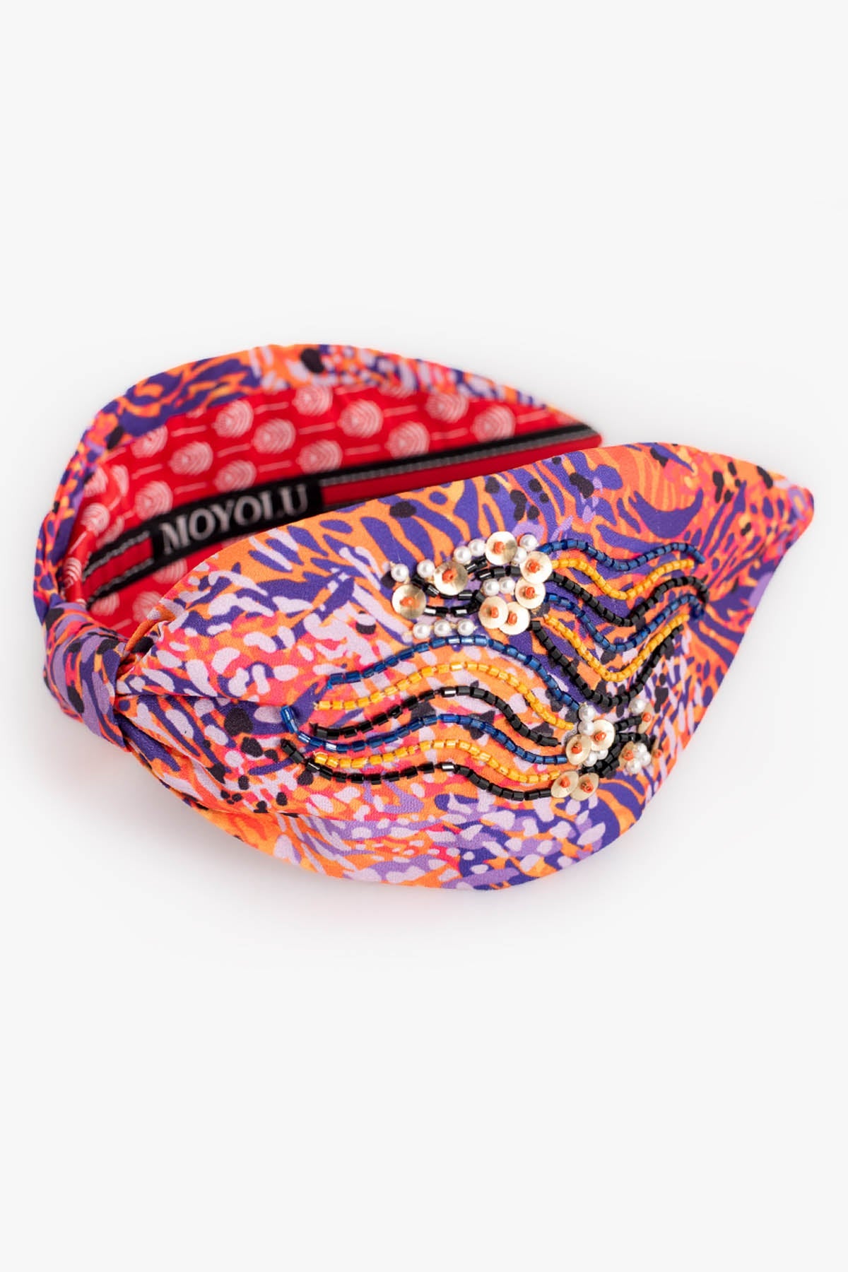 Moyolu Multicolor Bead Work Headband Accessories online at ScrollnShops