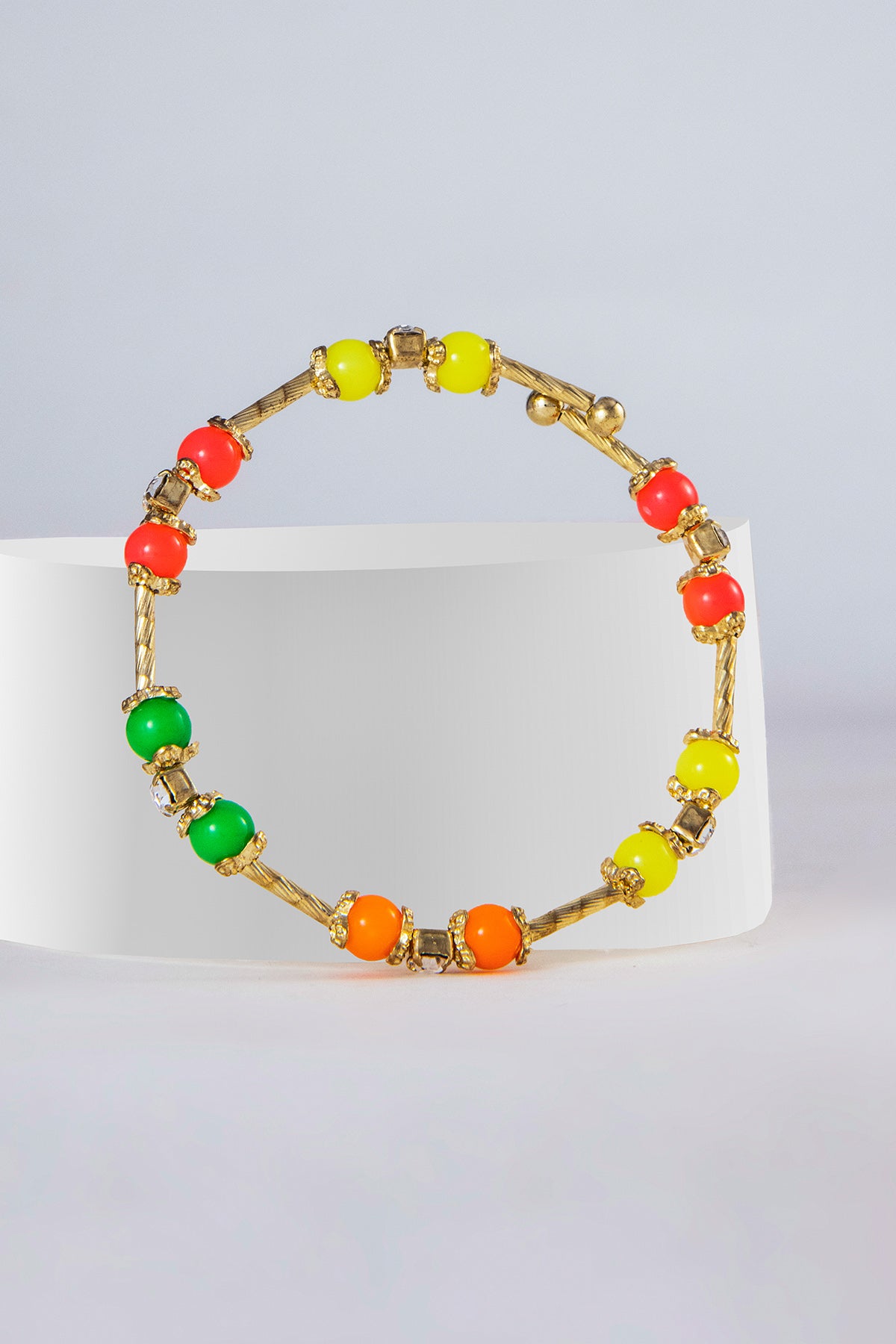 Multicolor Beads Studded Braclet