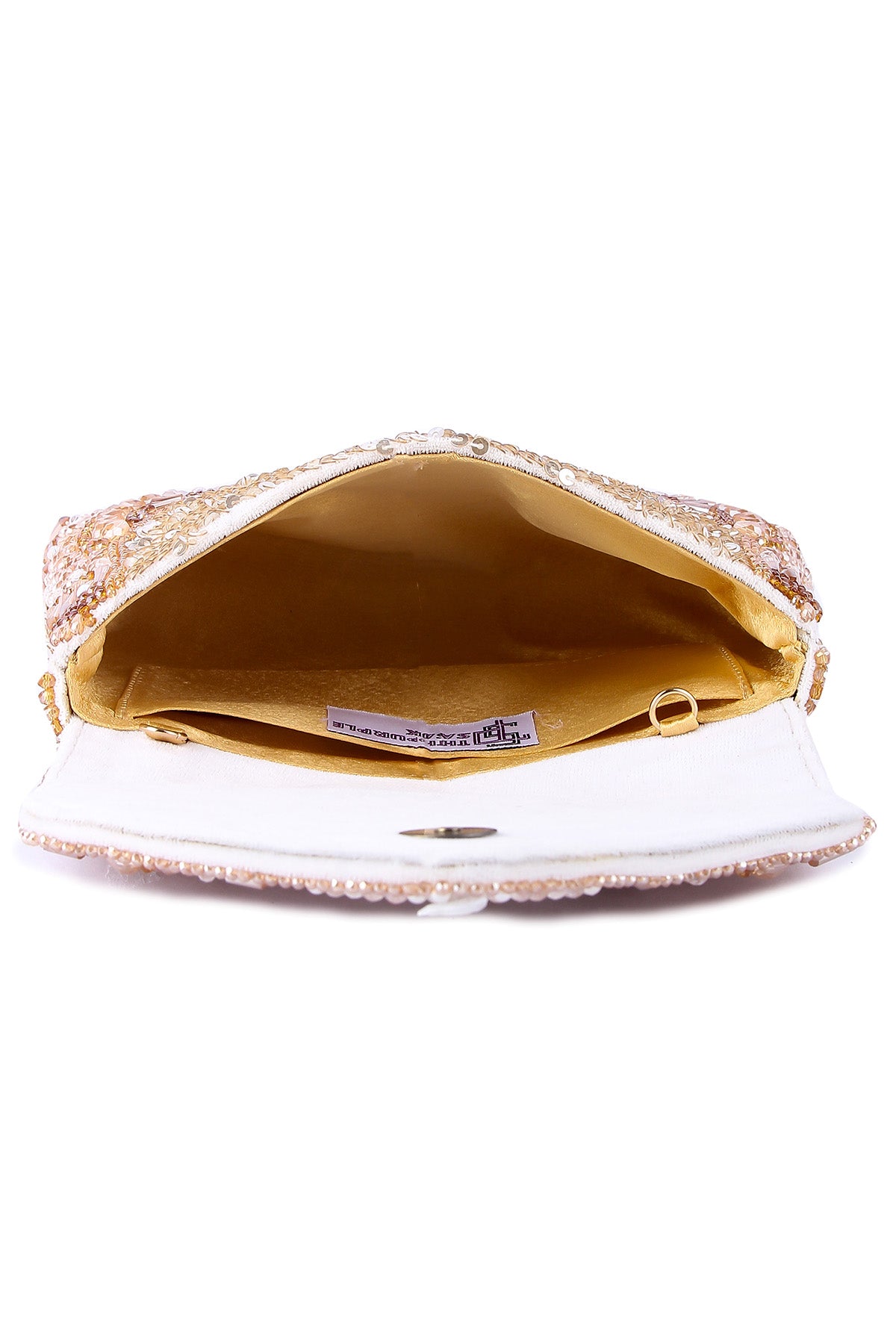 Multicolor Beads Work Clutch