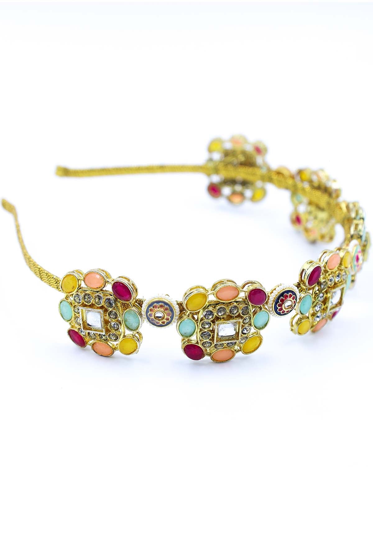 Buy Multicolor Broach Work Hairband by Foot Fuel for women online at ScrollnShops