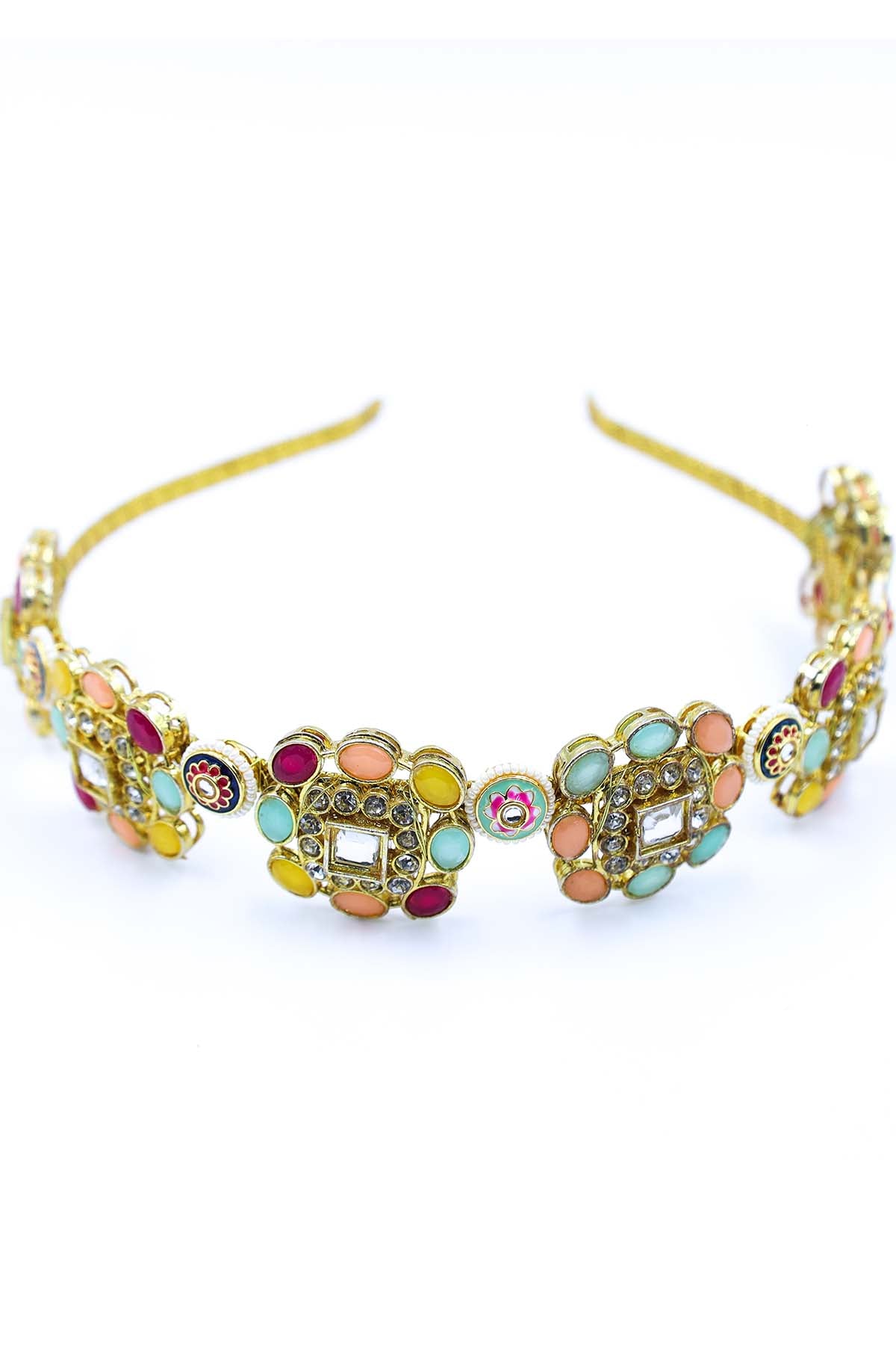 Buy Multicolor Broach Work Hairband Online