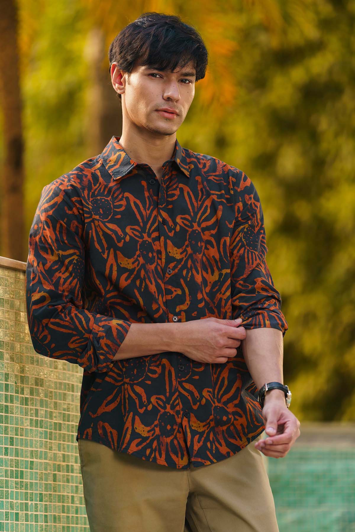 Multicolor Cambric Print Shirt