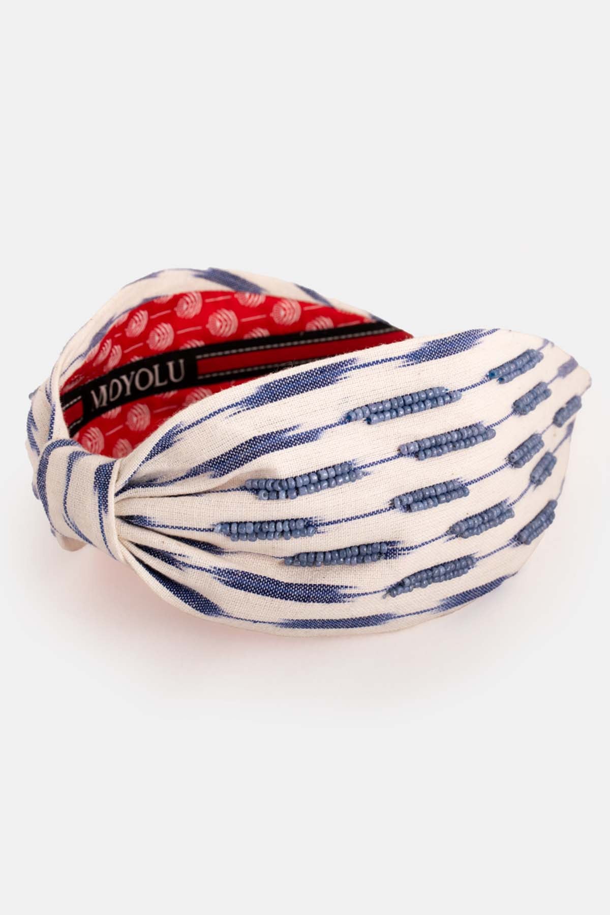 Moyolu Multicolor Cotton Beads Headband for accessories online at ScrollnShops