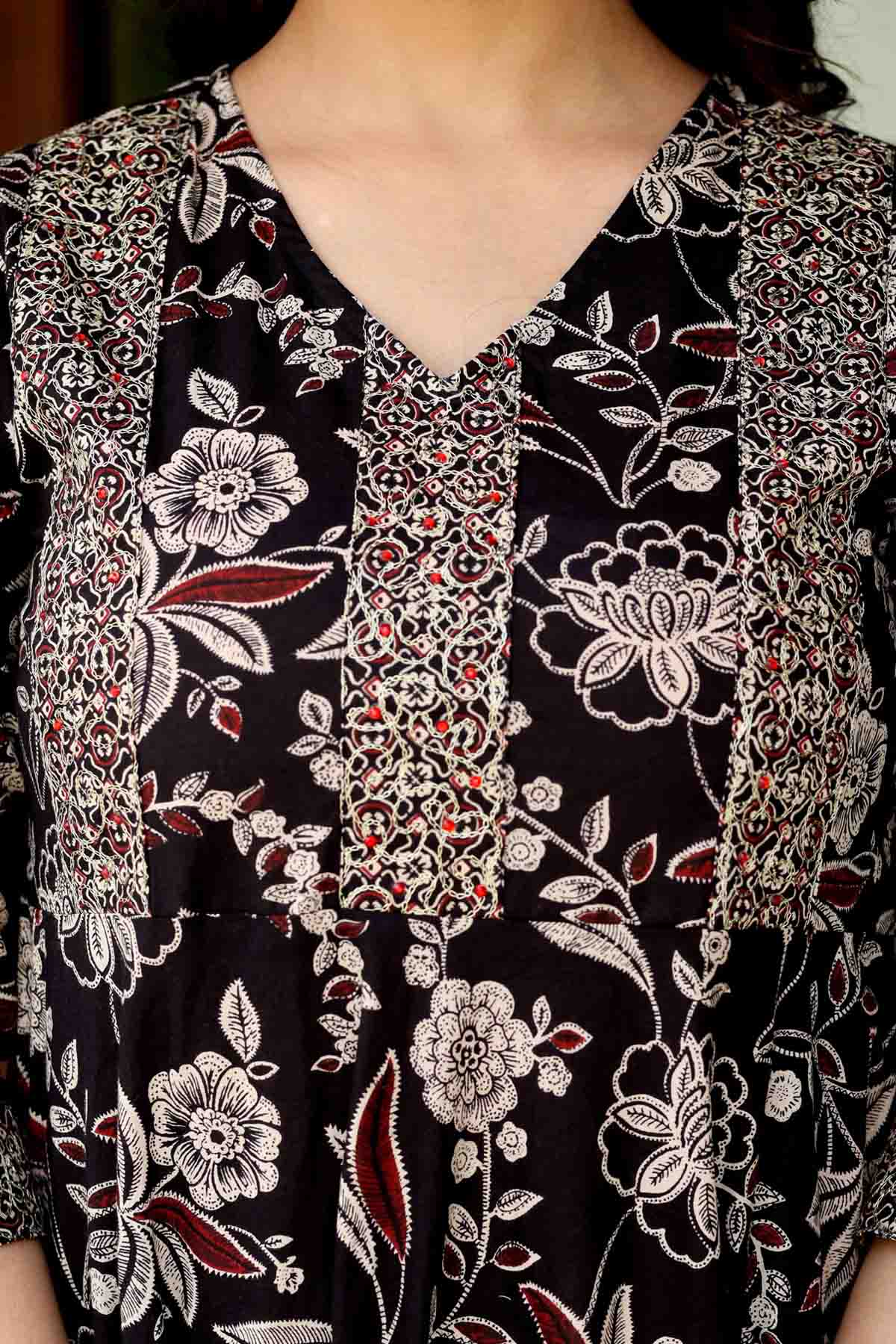 Multicolor Cotton Kurta Set