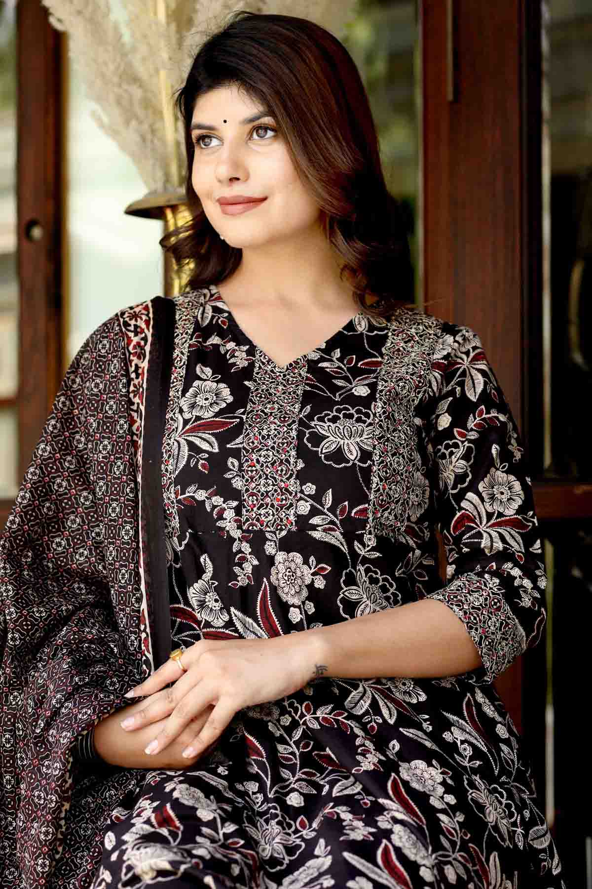 Multicolor Cotton Palazzo Set