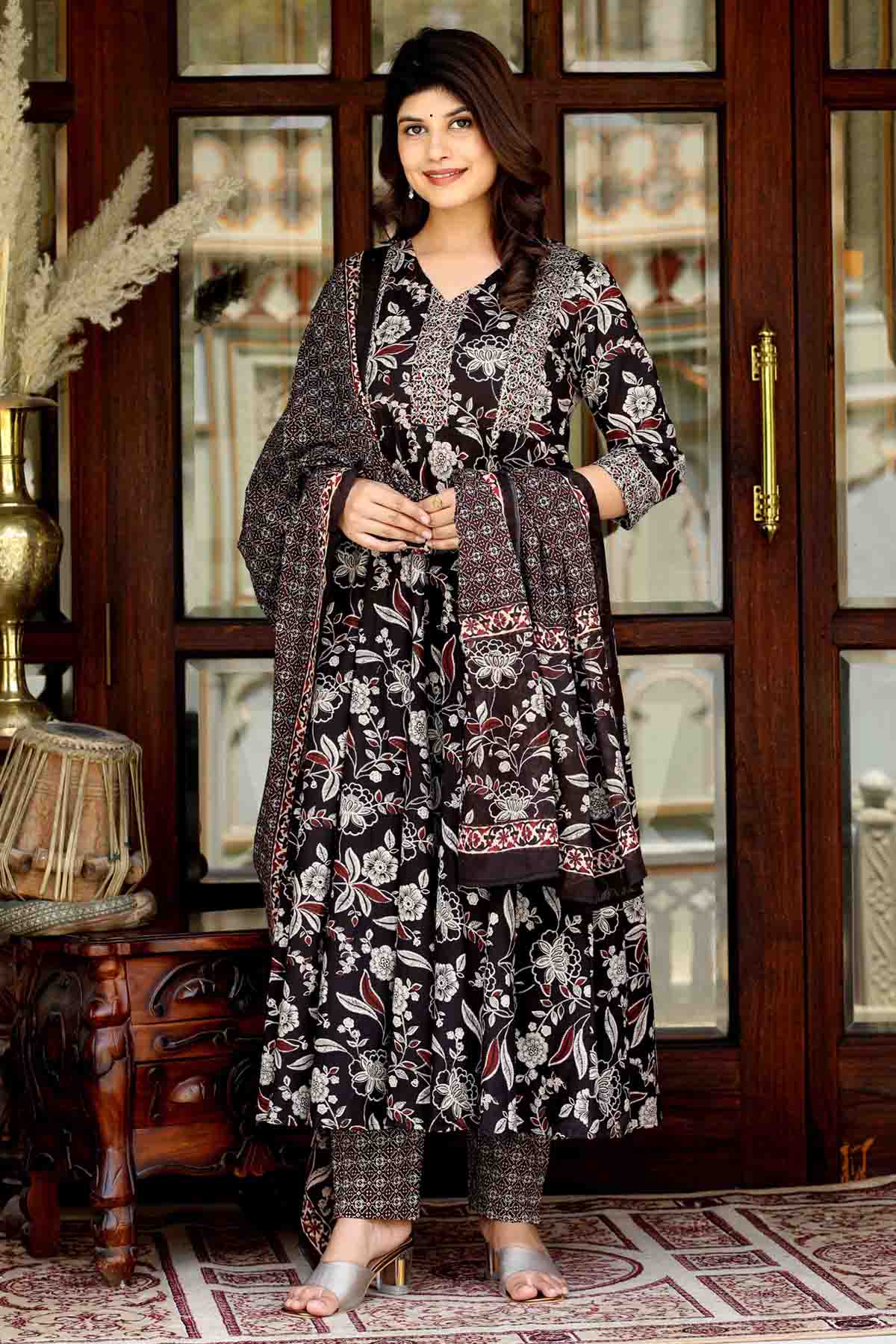 Multicolor Cotton Palazzo Set