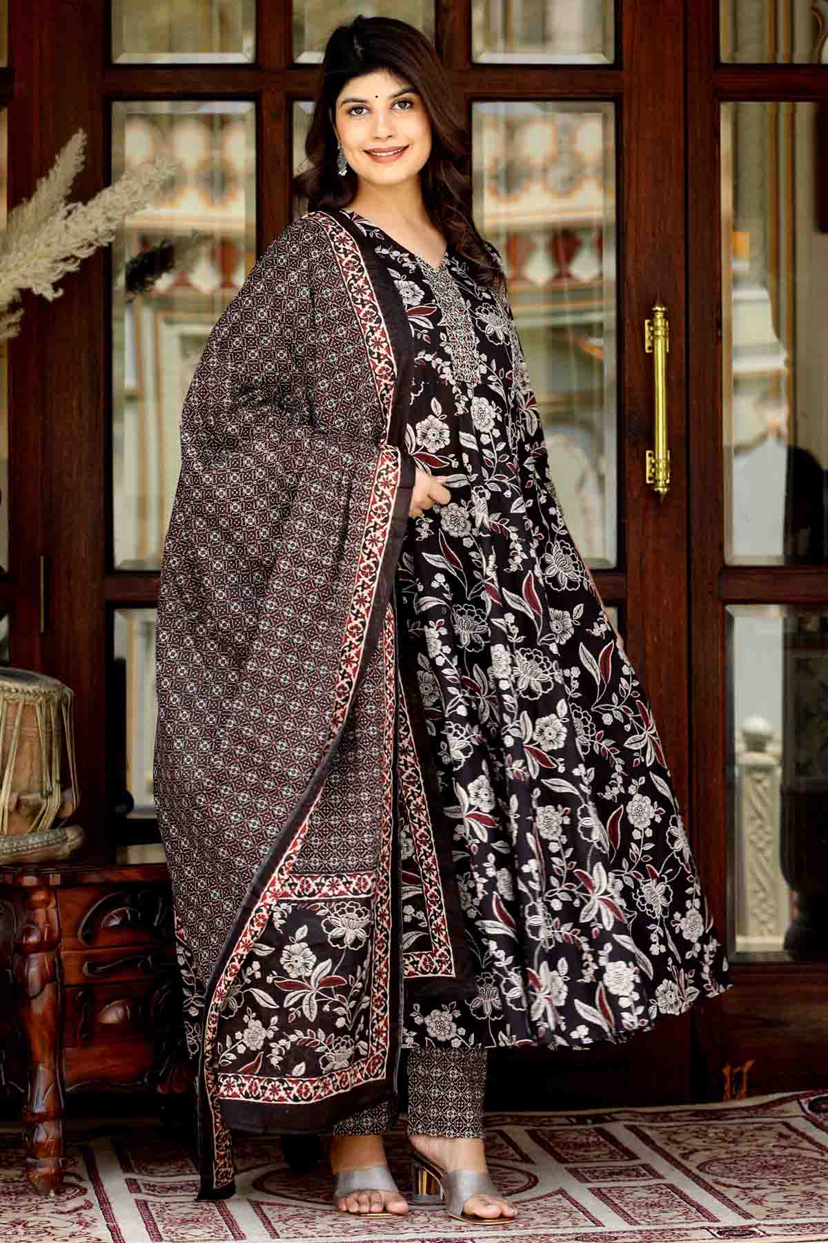 Multicolor Cotton Palazzo Set