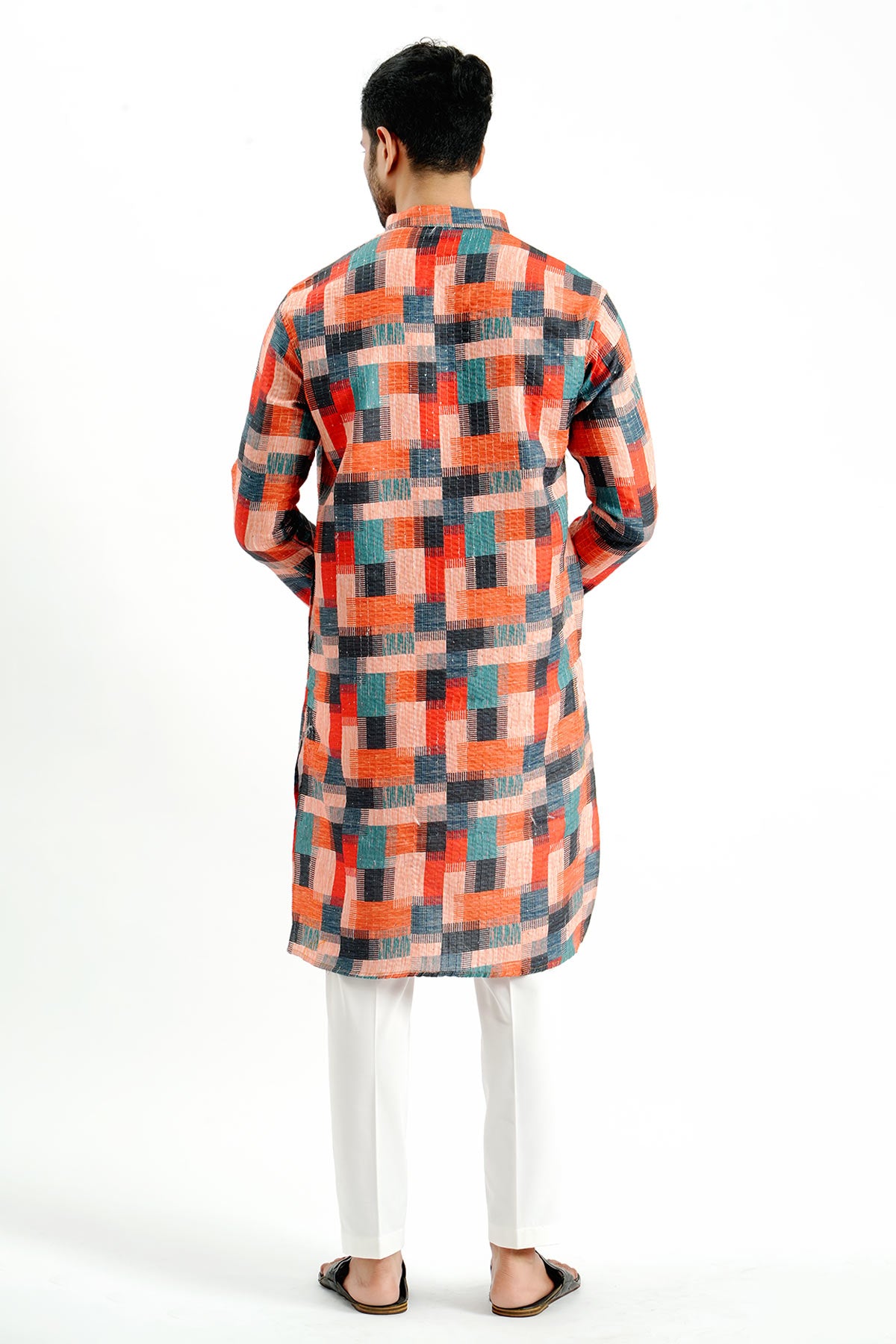 Multicolor Crochet Print Kurta