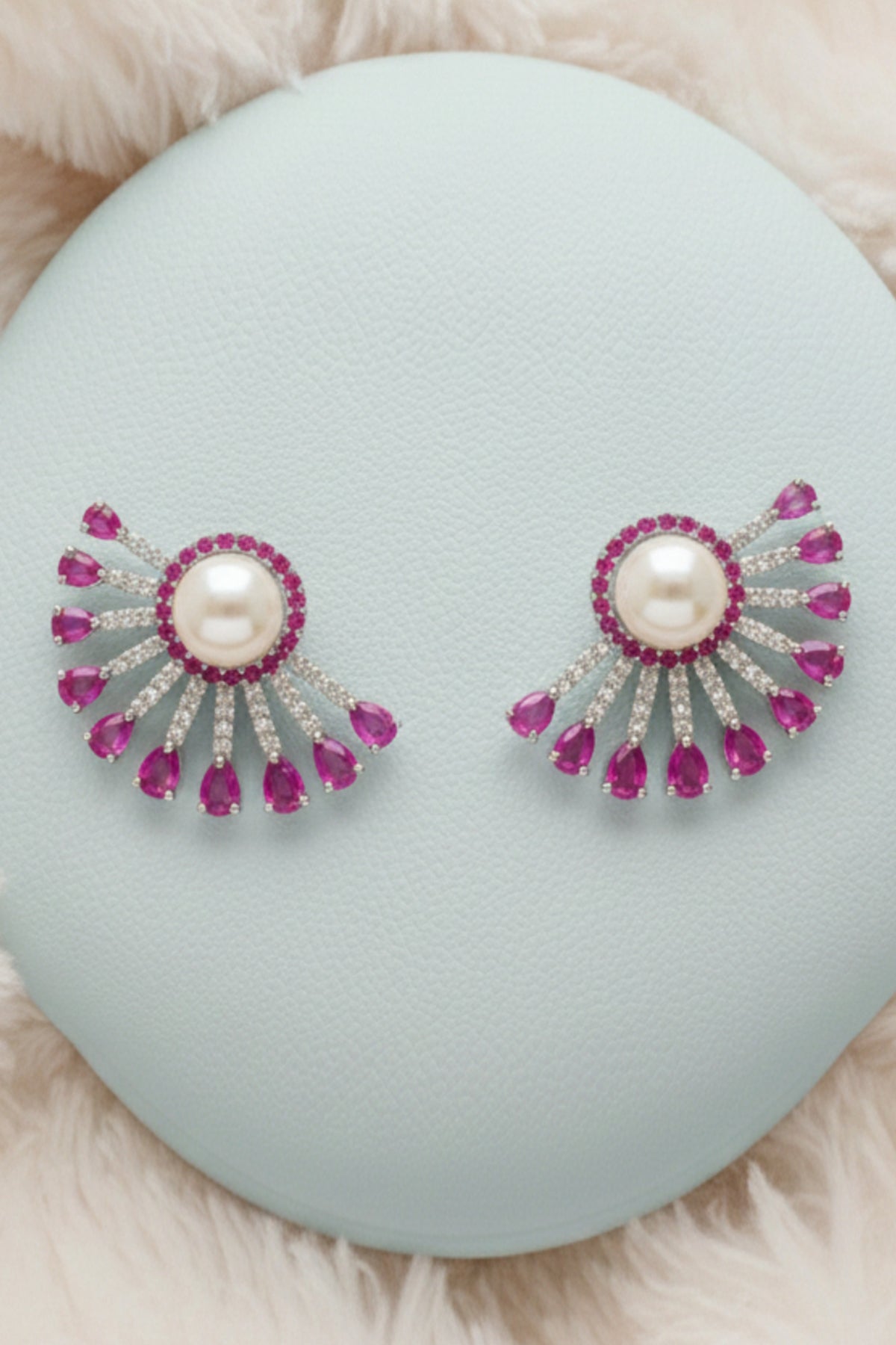 Buy Multicolor Cubic Stones Earring for women by J Pearls online available at scrollnshops