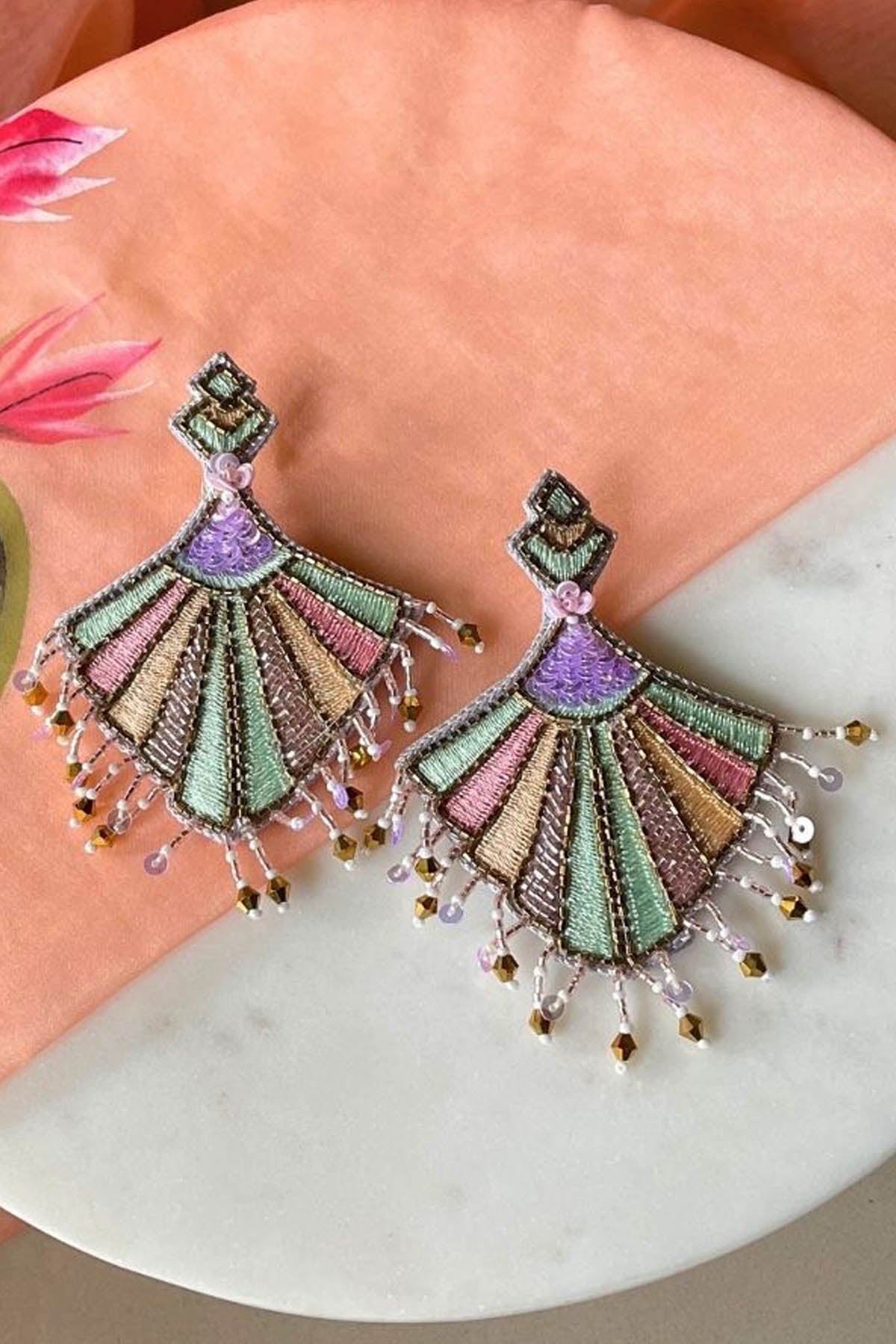 Multicolor Danglers Earrings