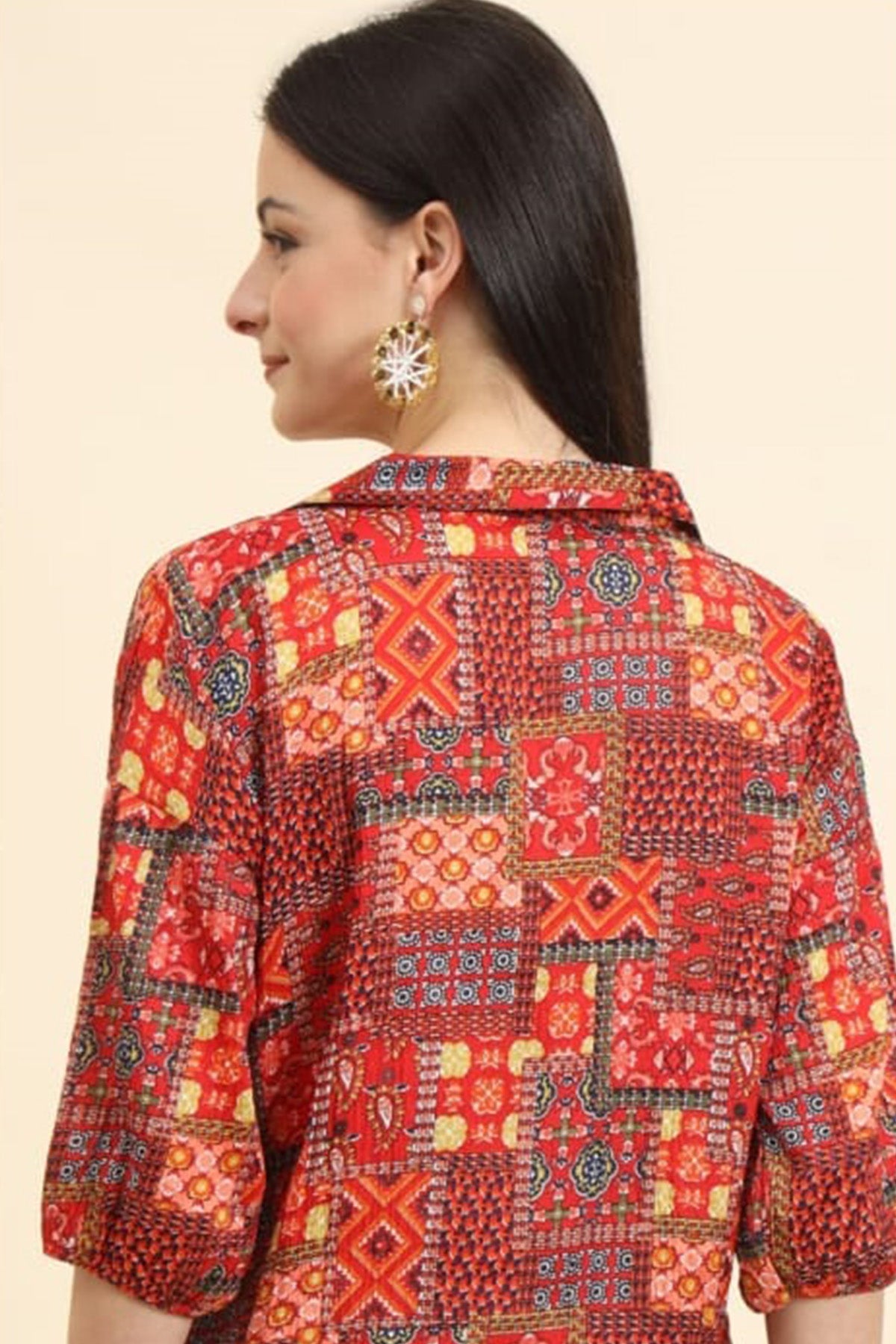 Multicolor Delta Printed Shirt