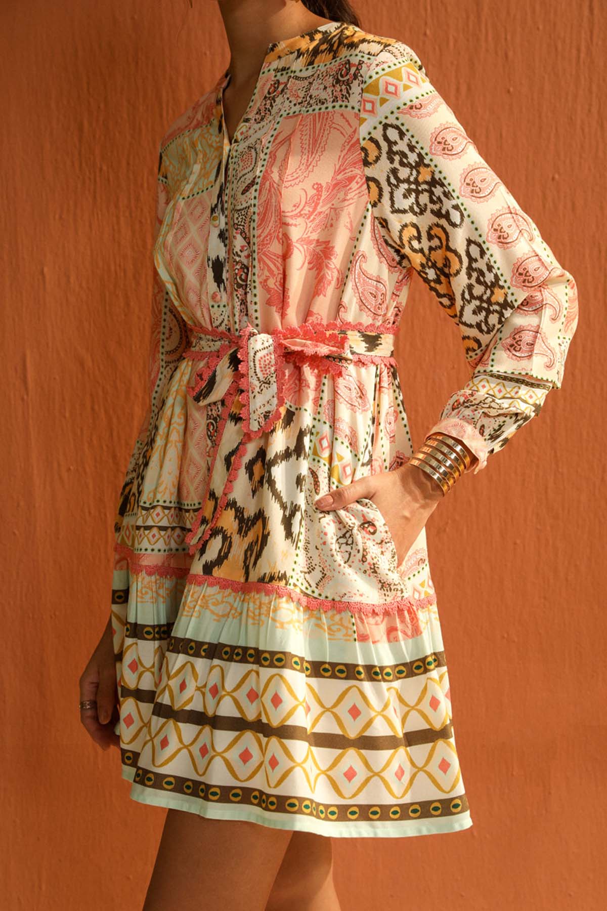 Multicolor Digital Print Dress