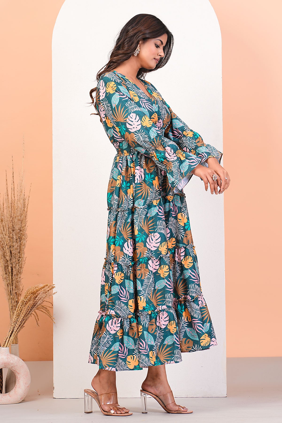 Digital Print Multicolor Dress