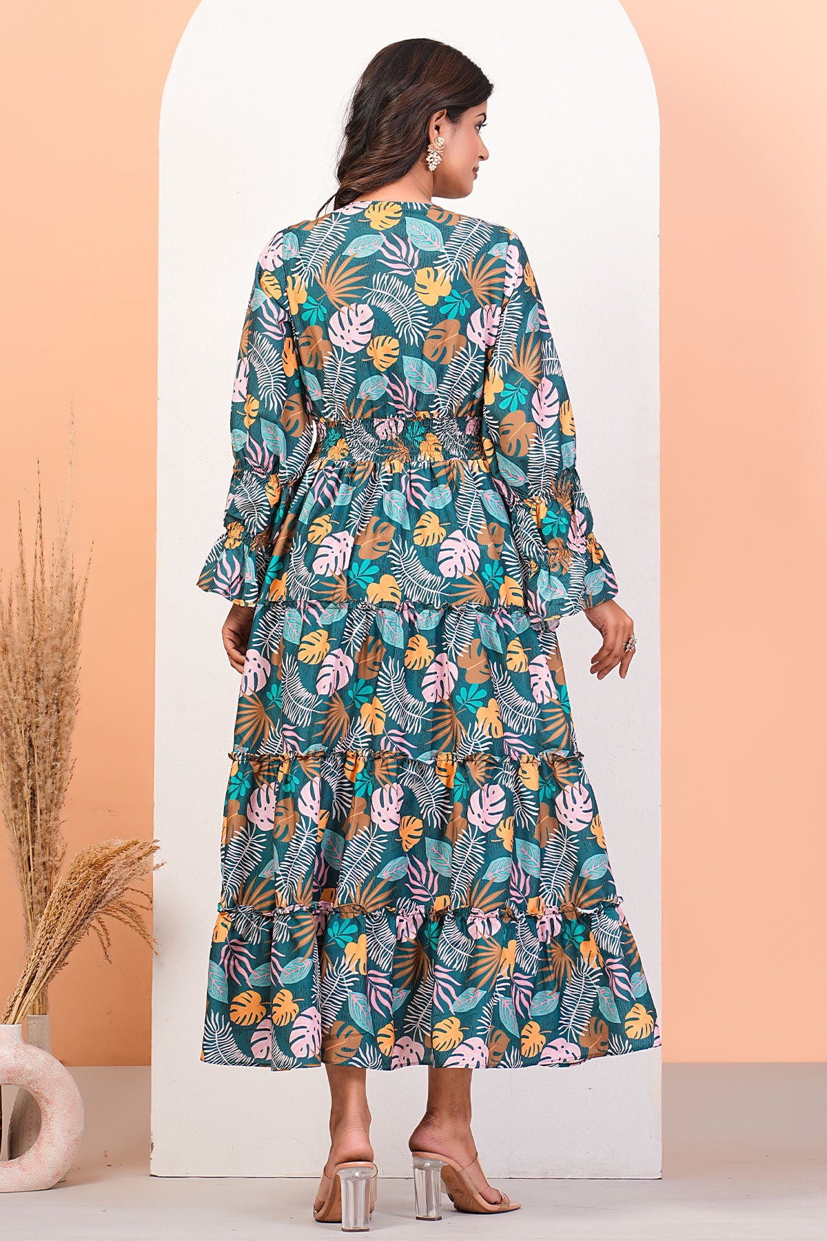 Digital Print Multicolor Dress