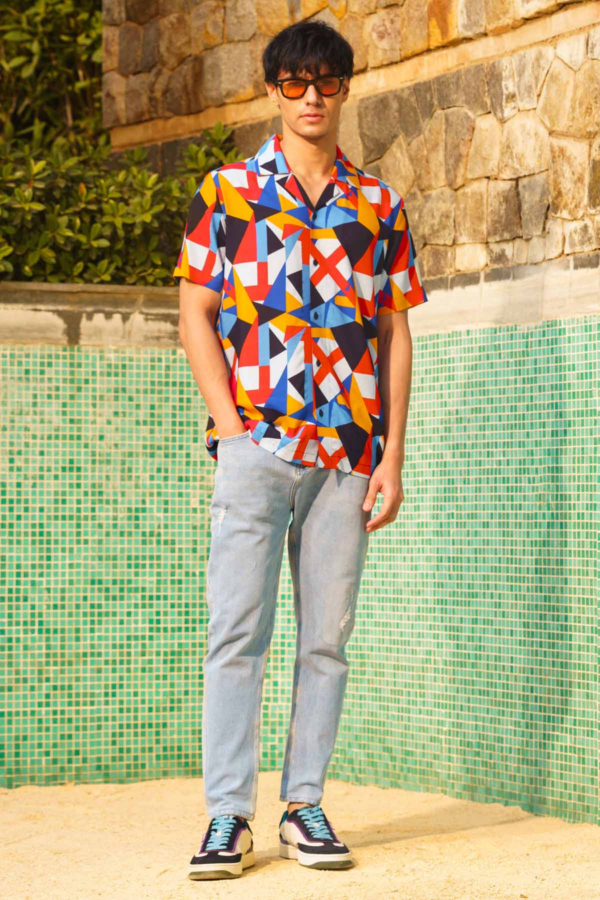 Multicolor Digital Print Shirt