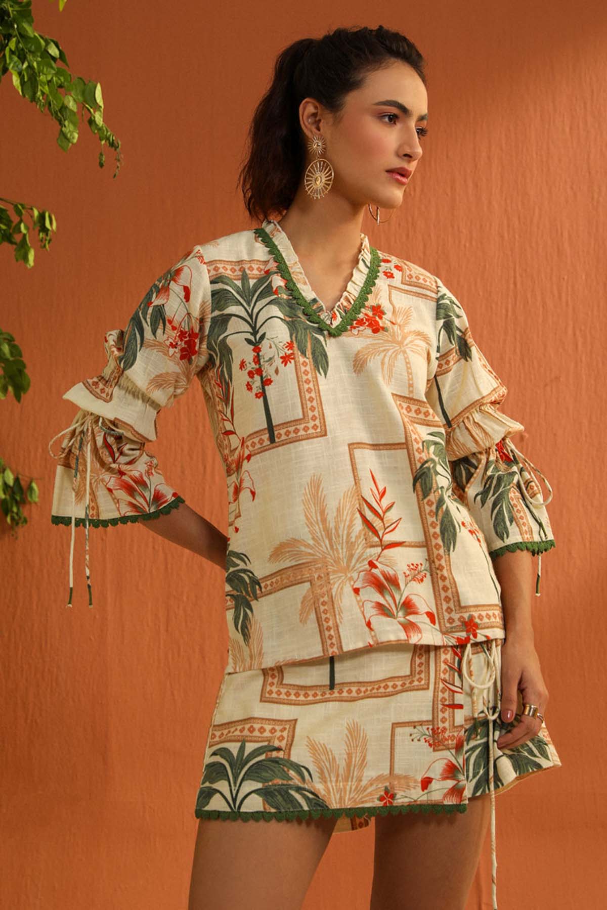 Sewtable Clothing Multicolor Digital Print Top for women online at ScrollnShops