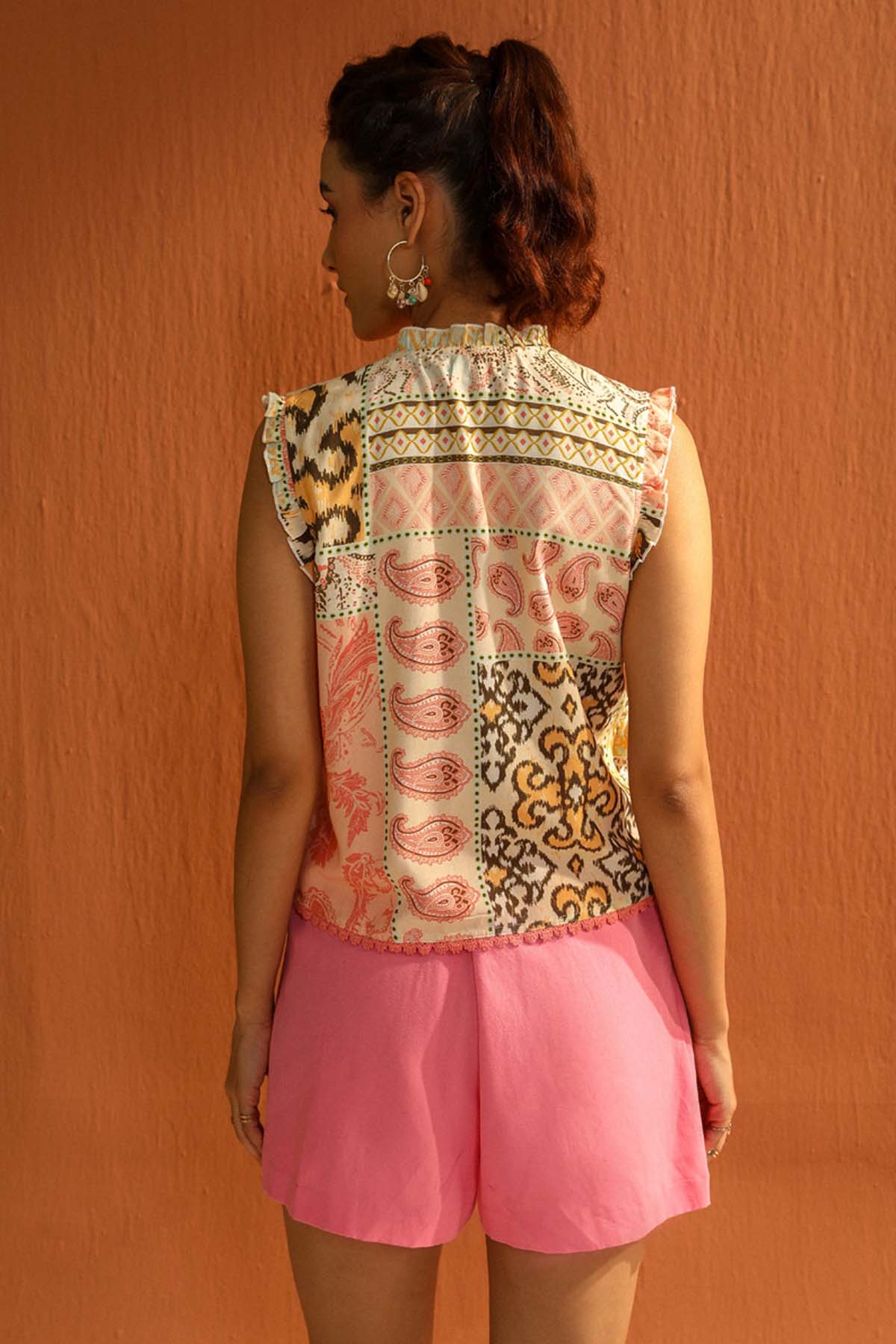 Multicolor Digital Printed Top