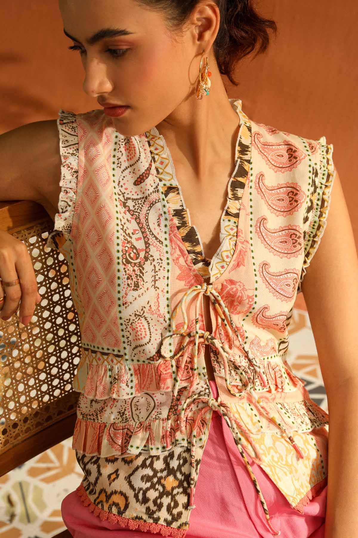 Multicolor Digital Printed Top