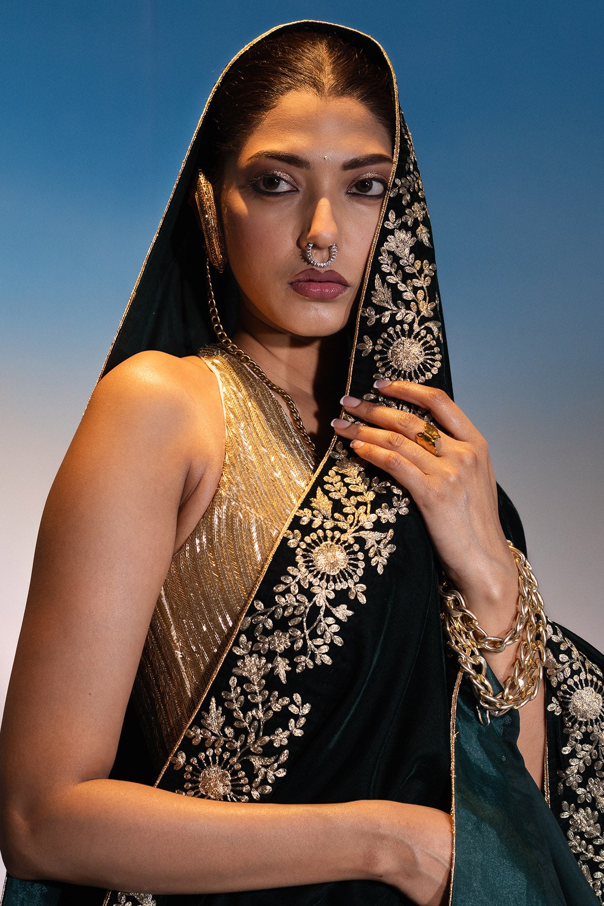 Multicolor Dori Work Lehenga Set