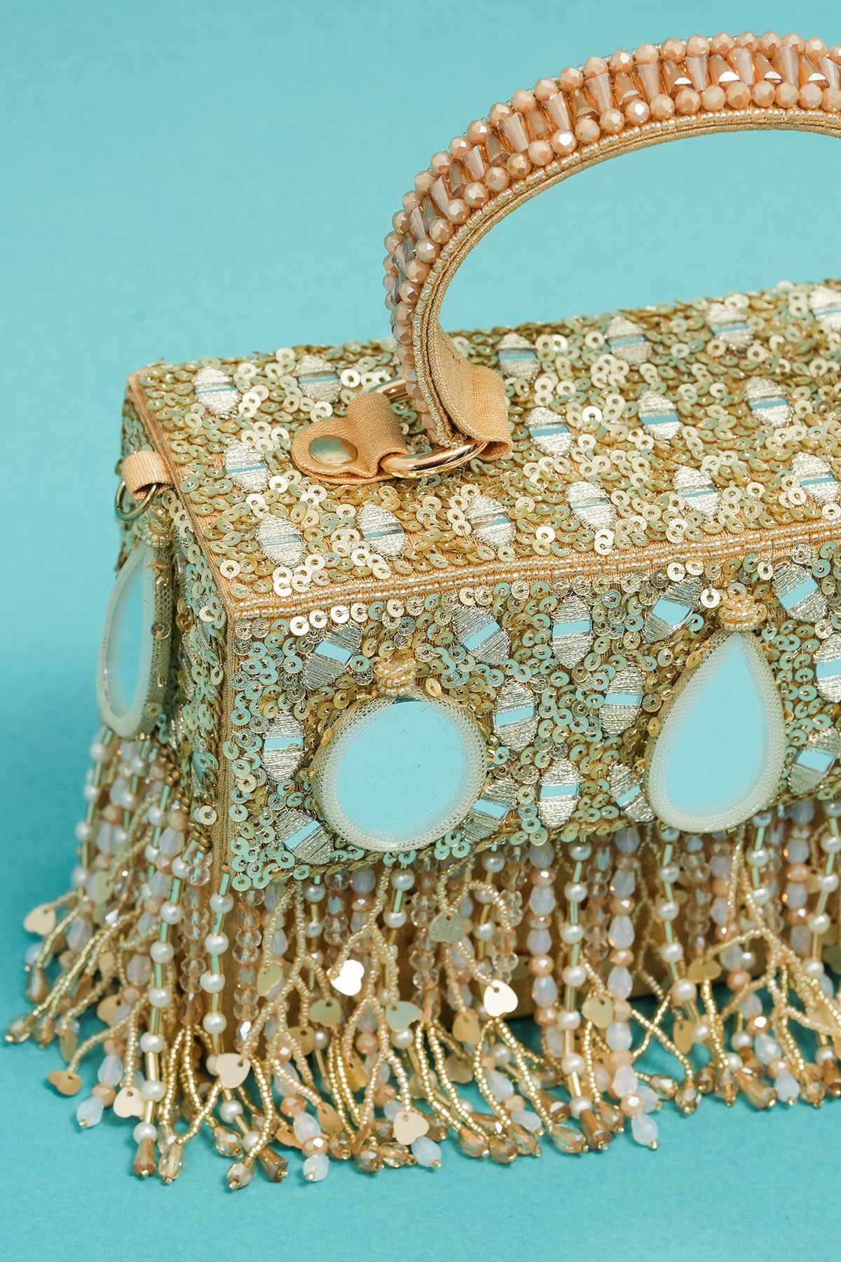 Multicolor Double Eye Clutch