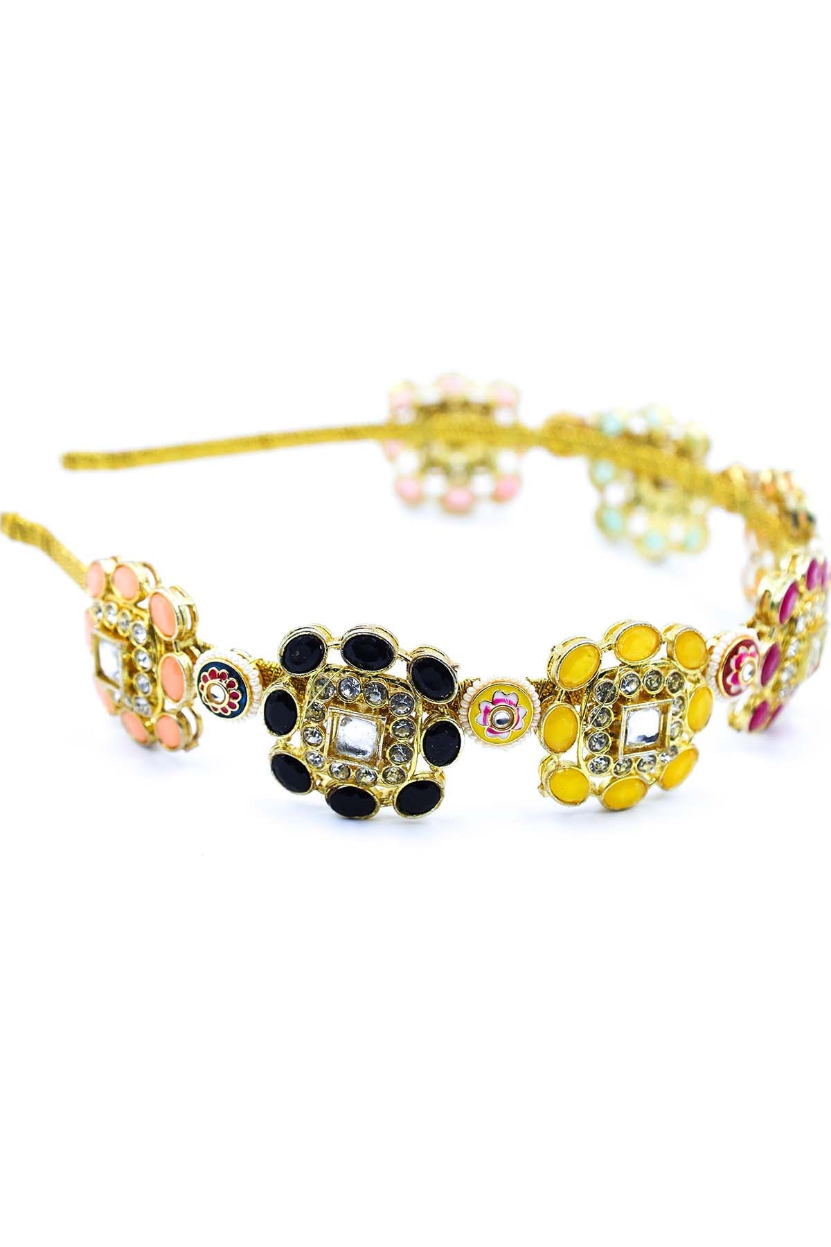 Buy Multicolor Embellished Hairband by Foot Fuel for women online at ScrollnShops
