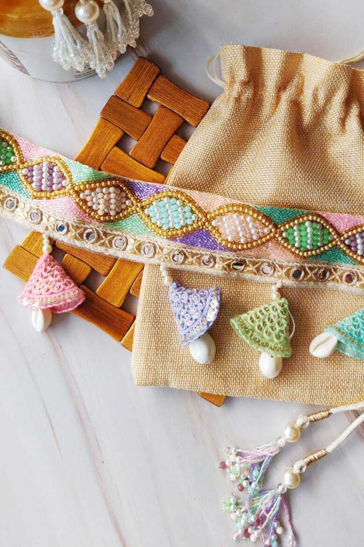 Multicolor Embroidered Belt