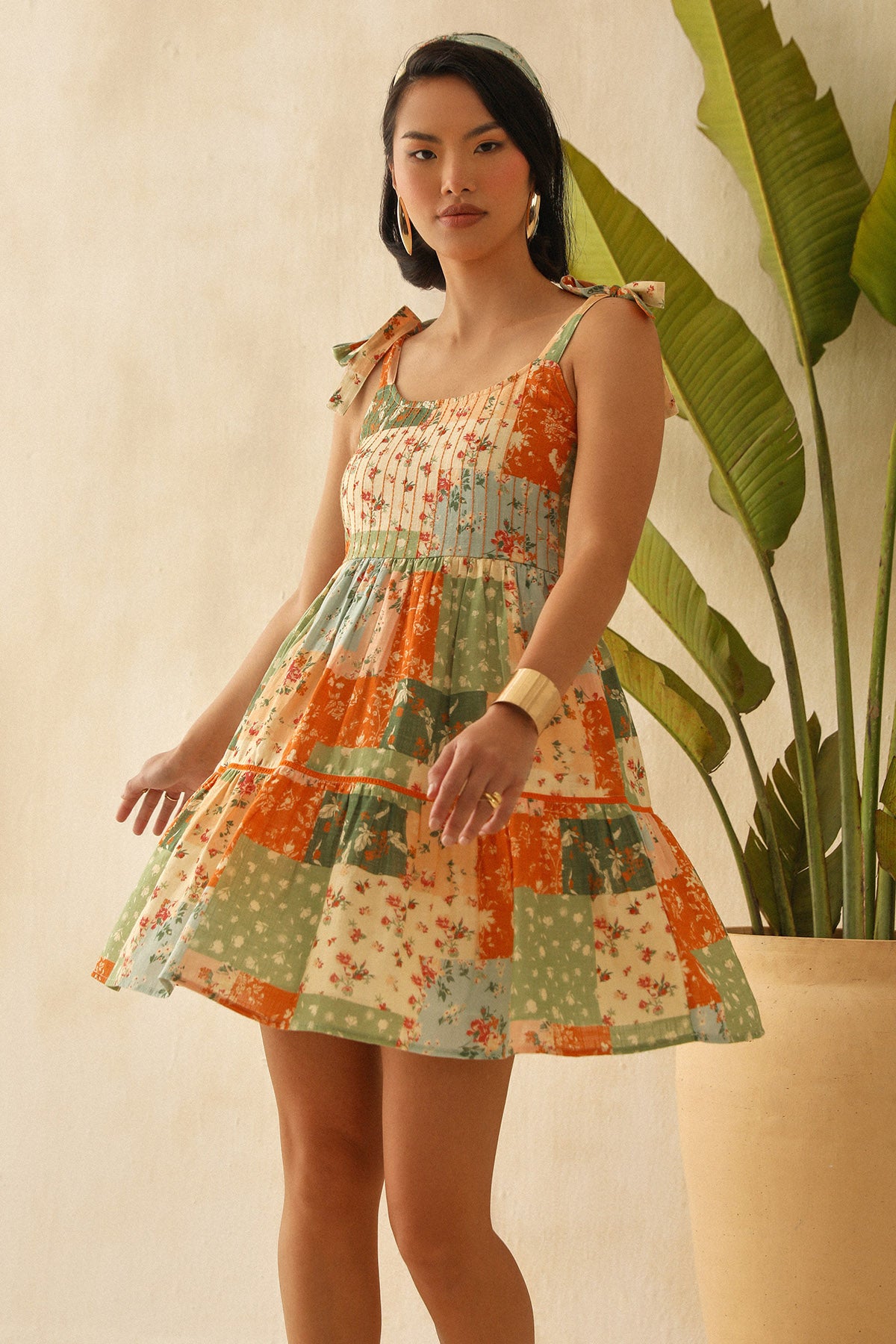 Multicolor Embroidered Dress