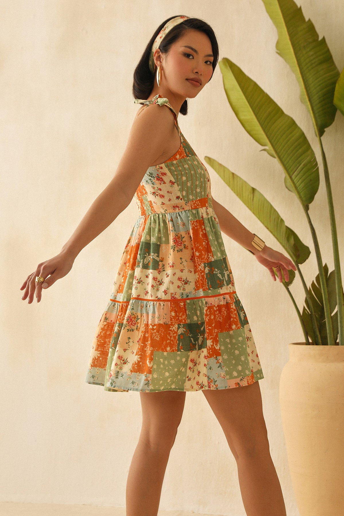 Multicolor Embroidered Dress