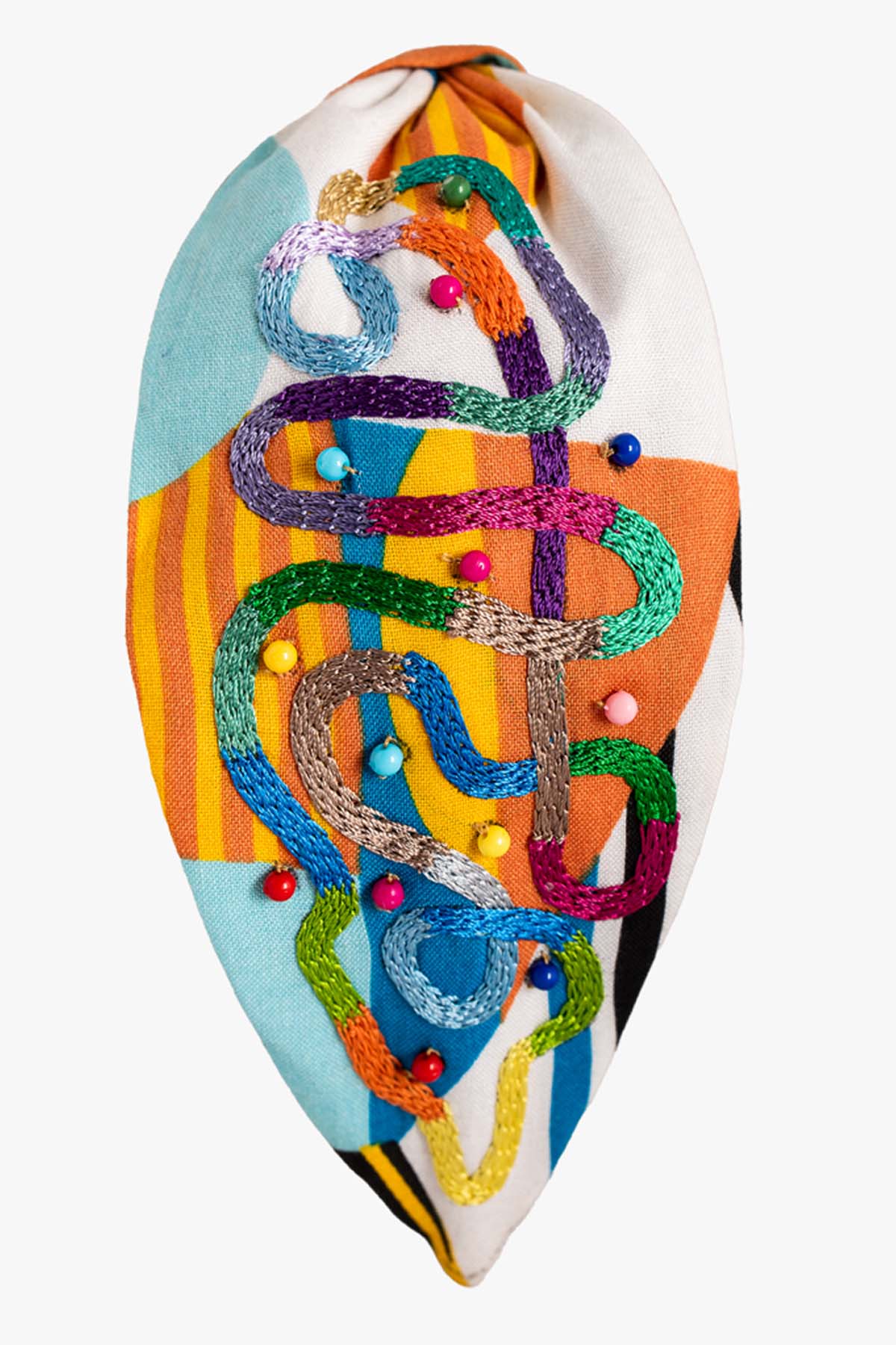 Multicolor Embroidered Headband