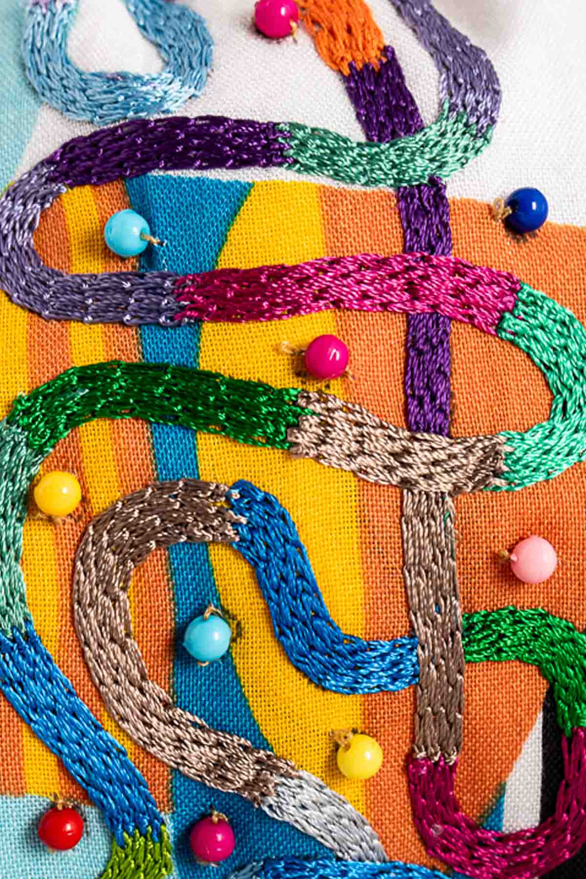 Multicolor Embroidered Headband