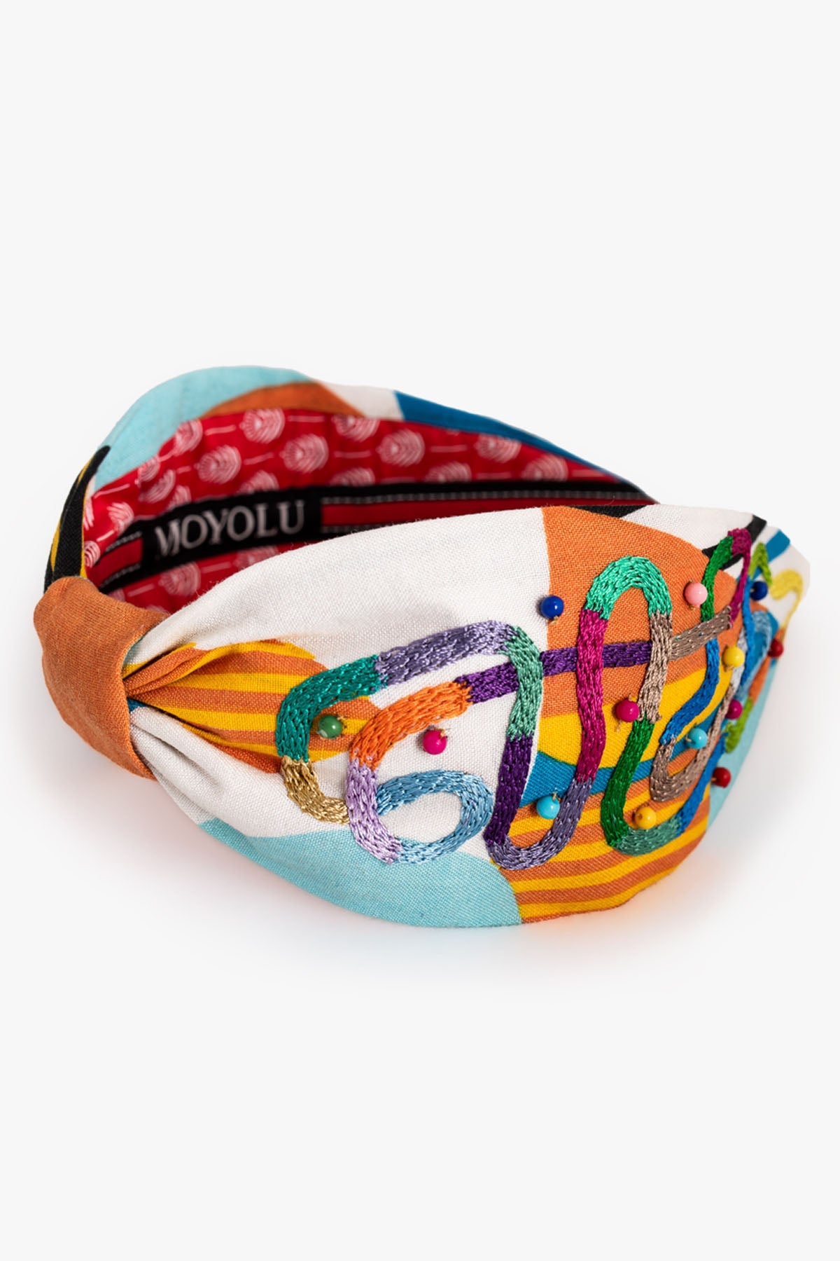 Moyolu Multicolor Embroidered Headband Accessories online at ScrollnShops