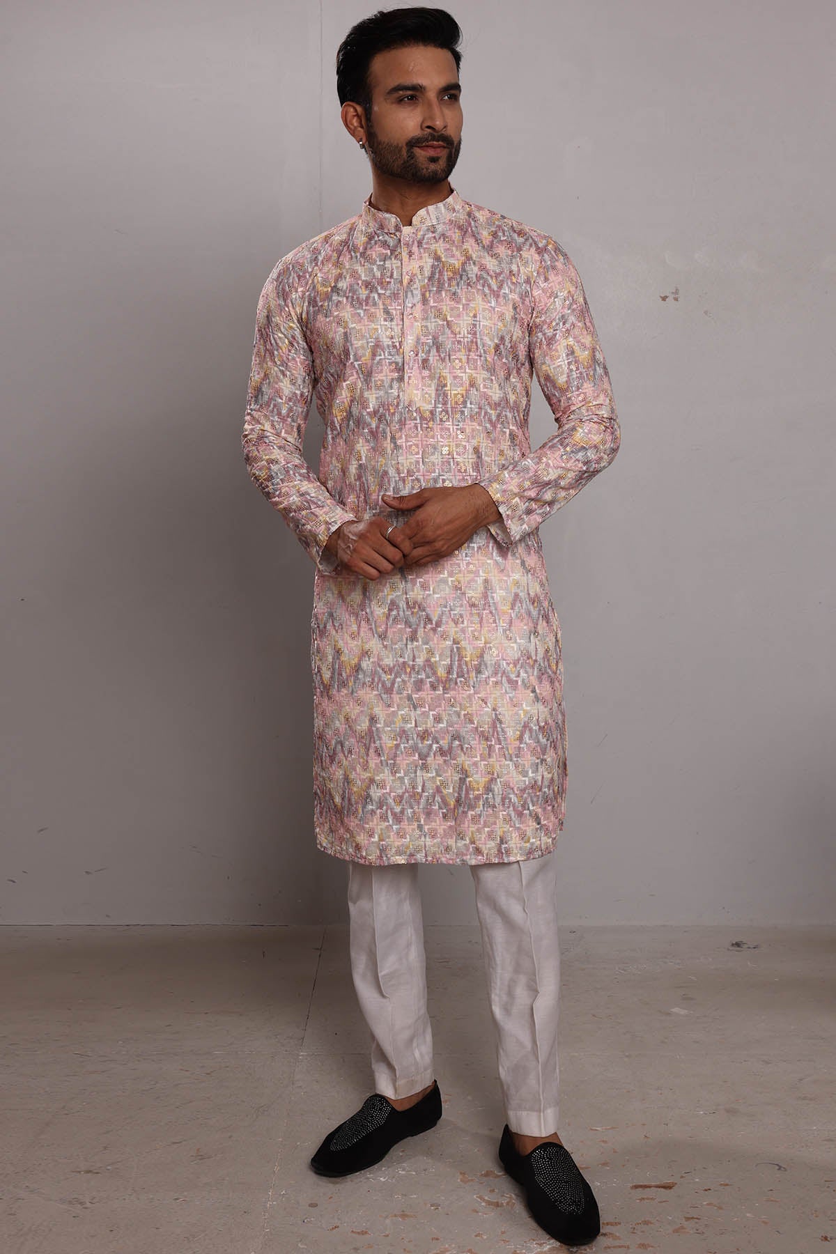 Multicolor Embroidered Kurta