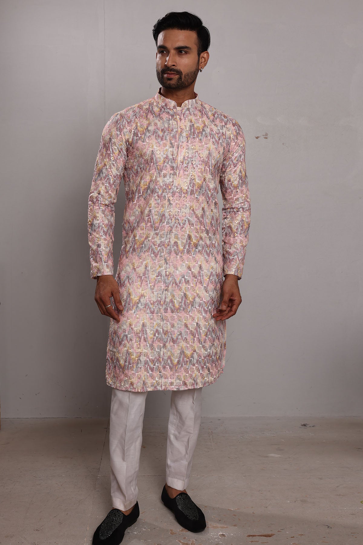 Multicolor Embroidered Kurta