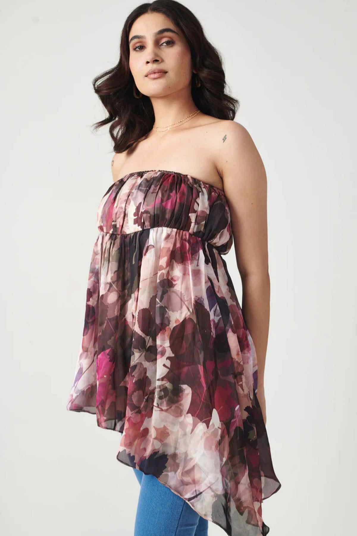 Off Shoulder Asymmetric Top