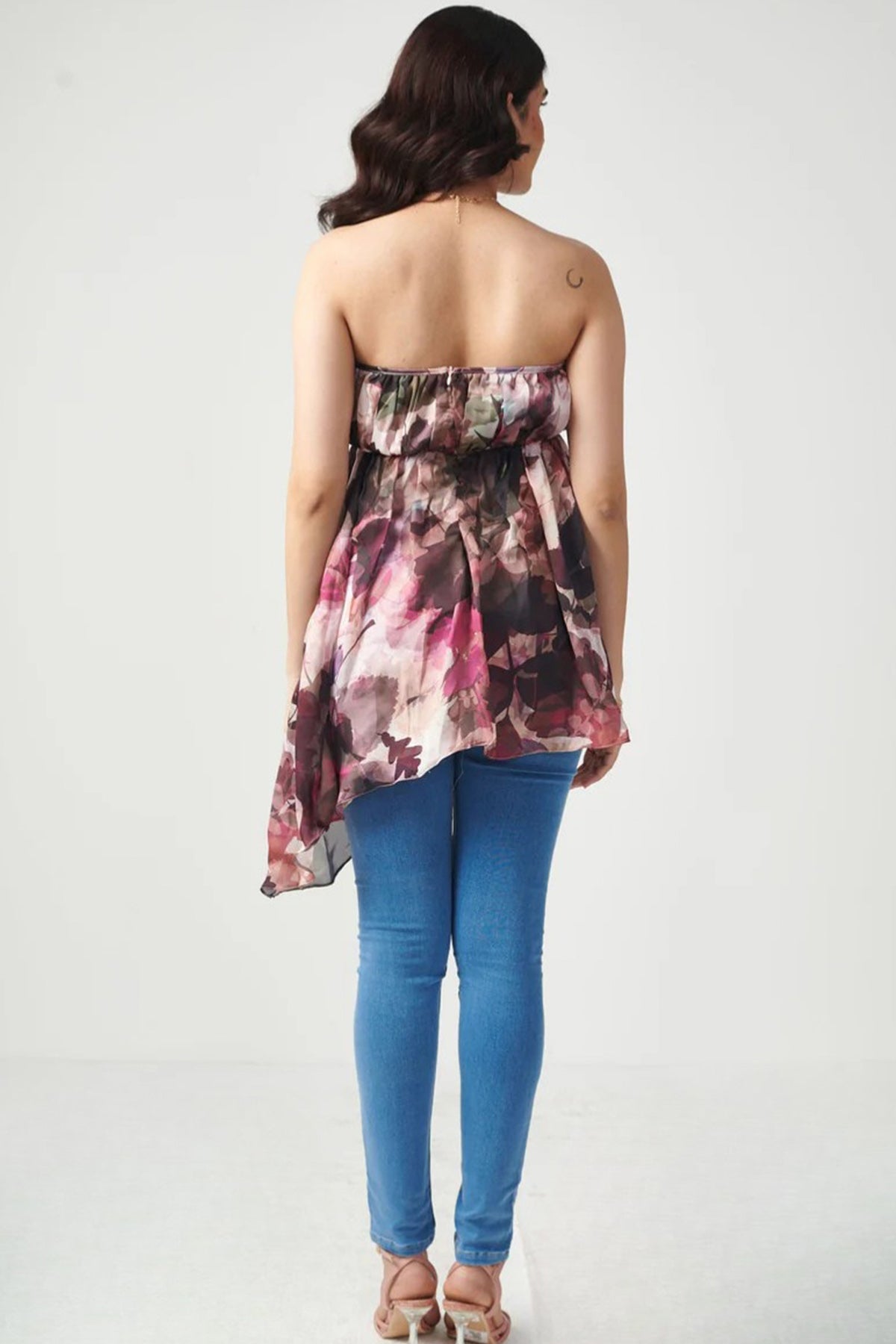 Off Shoulder Asymmetric Top