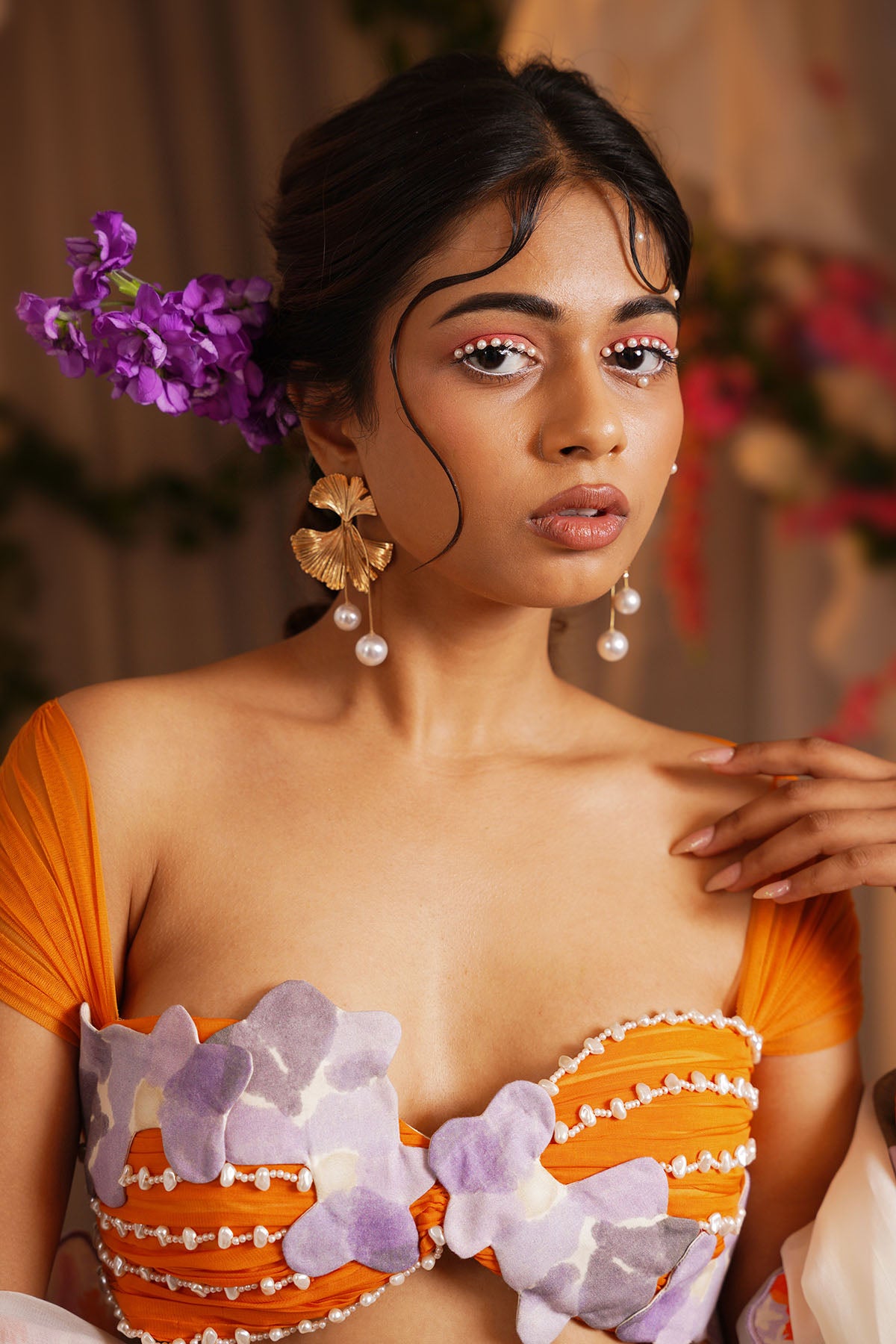 Multicolor Floret Lehenga Set