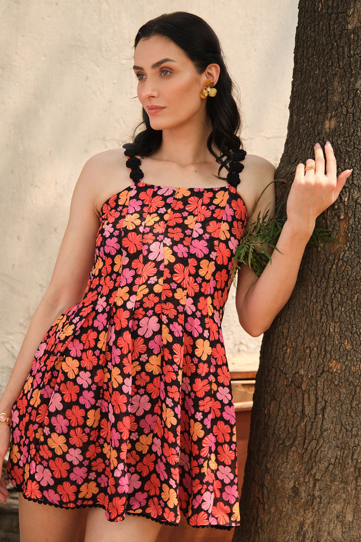 Multicolor Flower Printed Dress