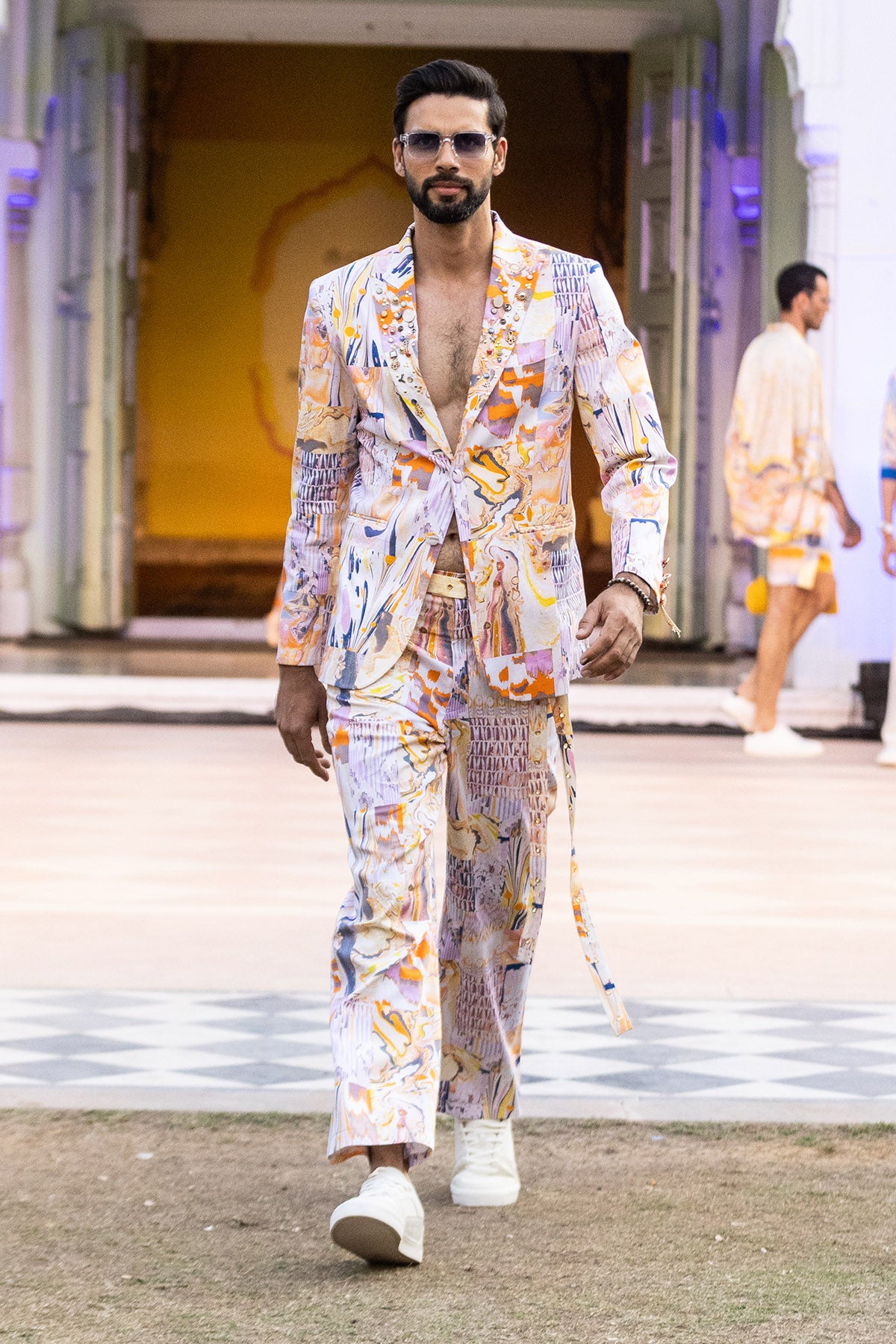 Multicolor Full Sleeves Jacket