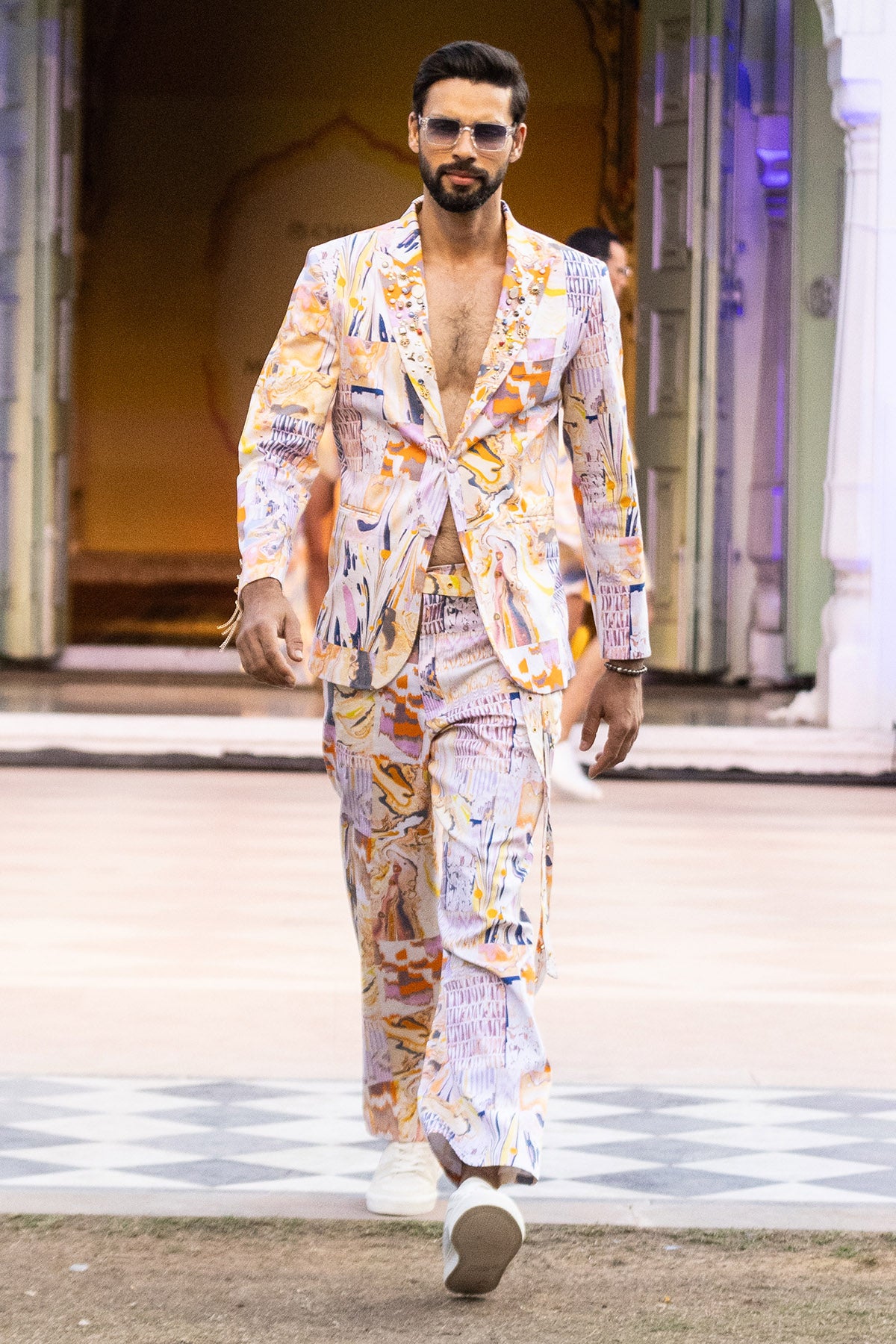 Multicolor Full Sleeves Jacket