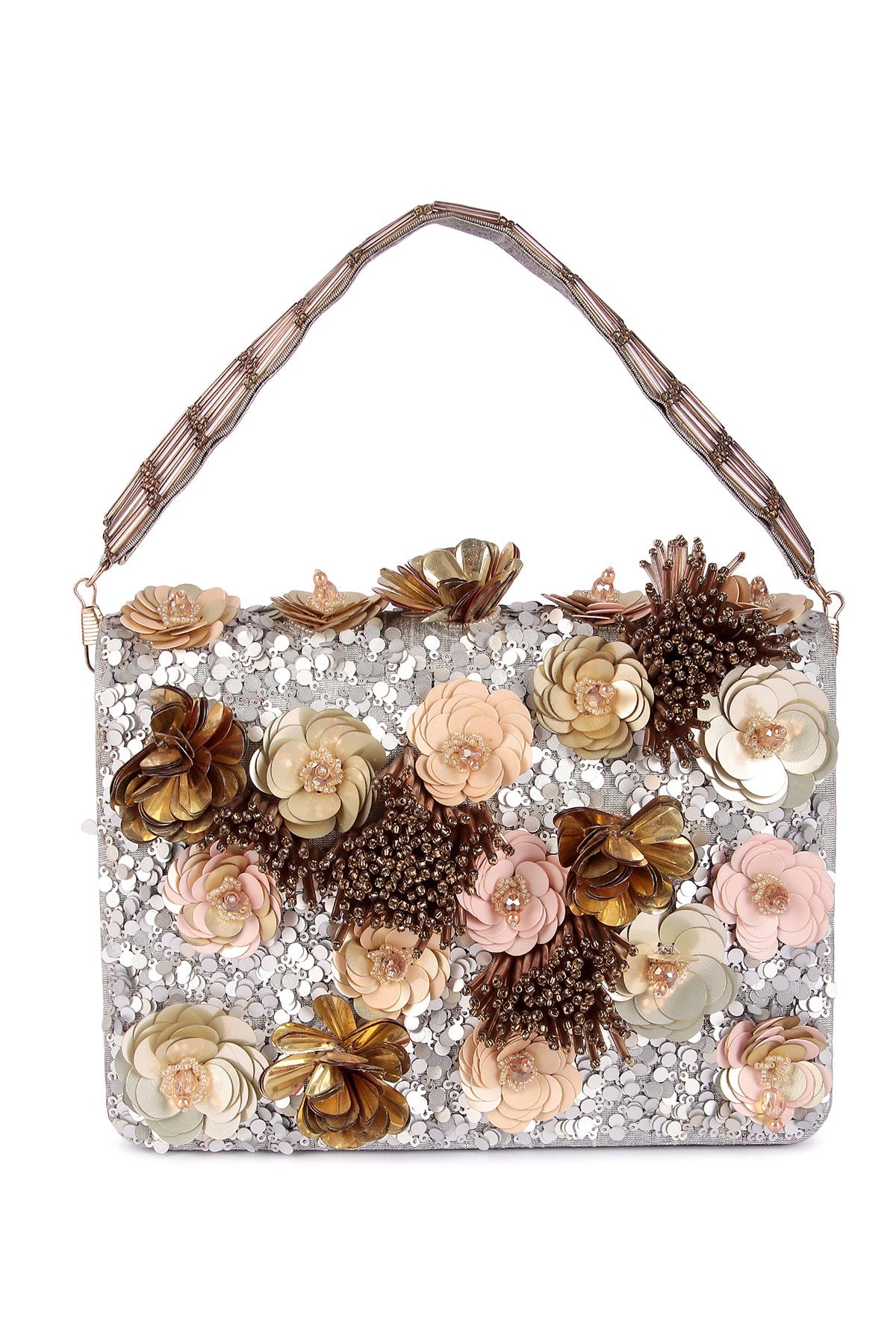 Buy Multicolor Garden Party Clutch for women by the Purple sack online available at scrollnshops